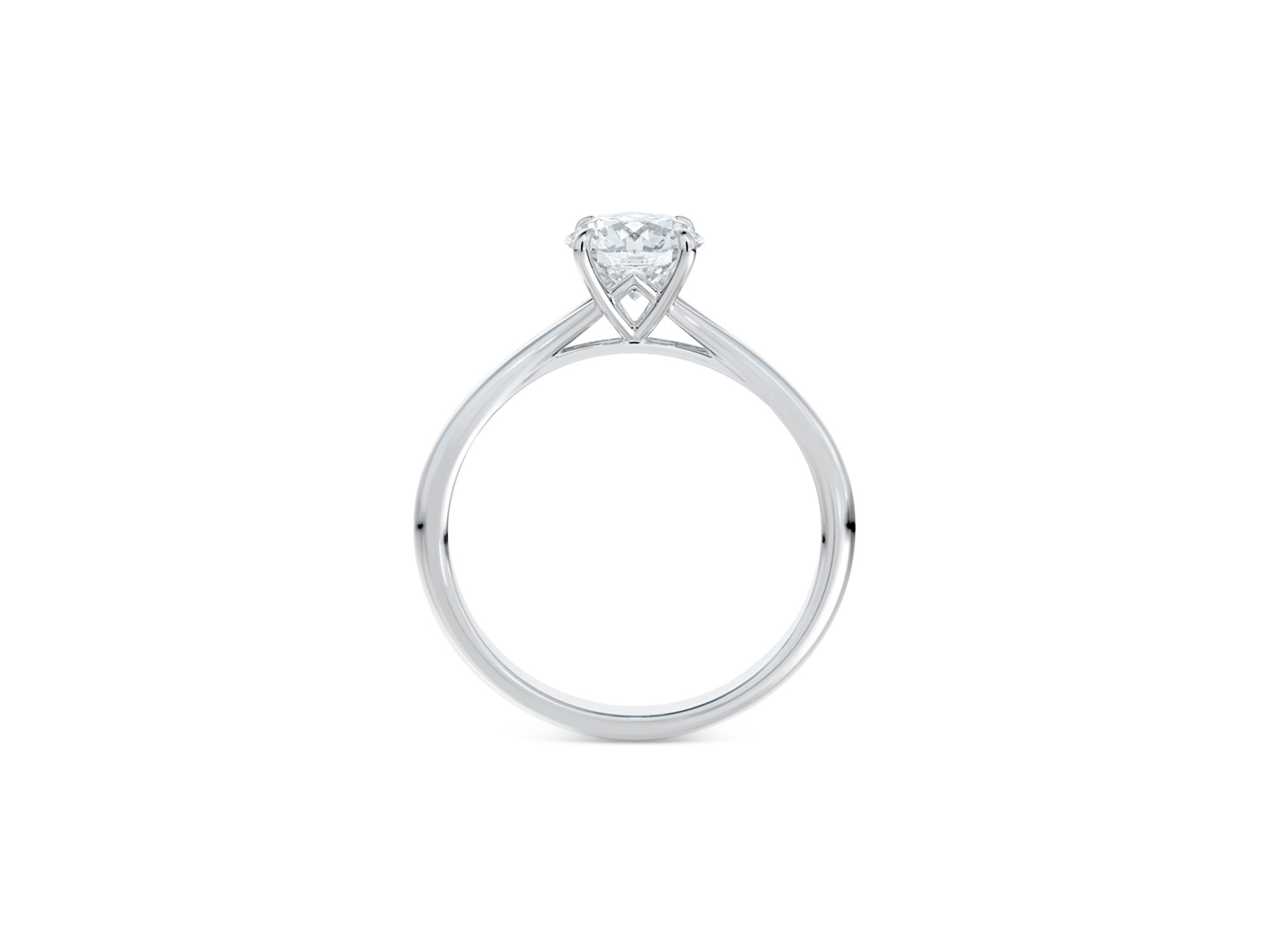 Icon™ Setting Round Diamond Engagement Ring in Platinum, 1.50 tcw — Image 3