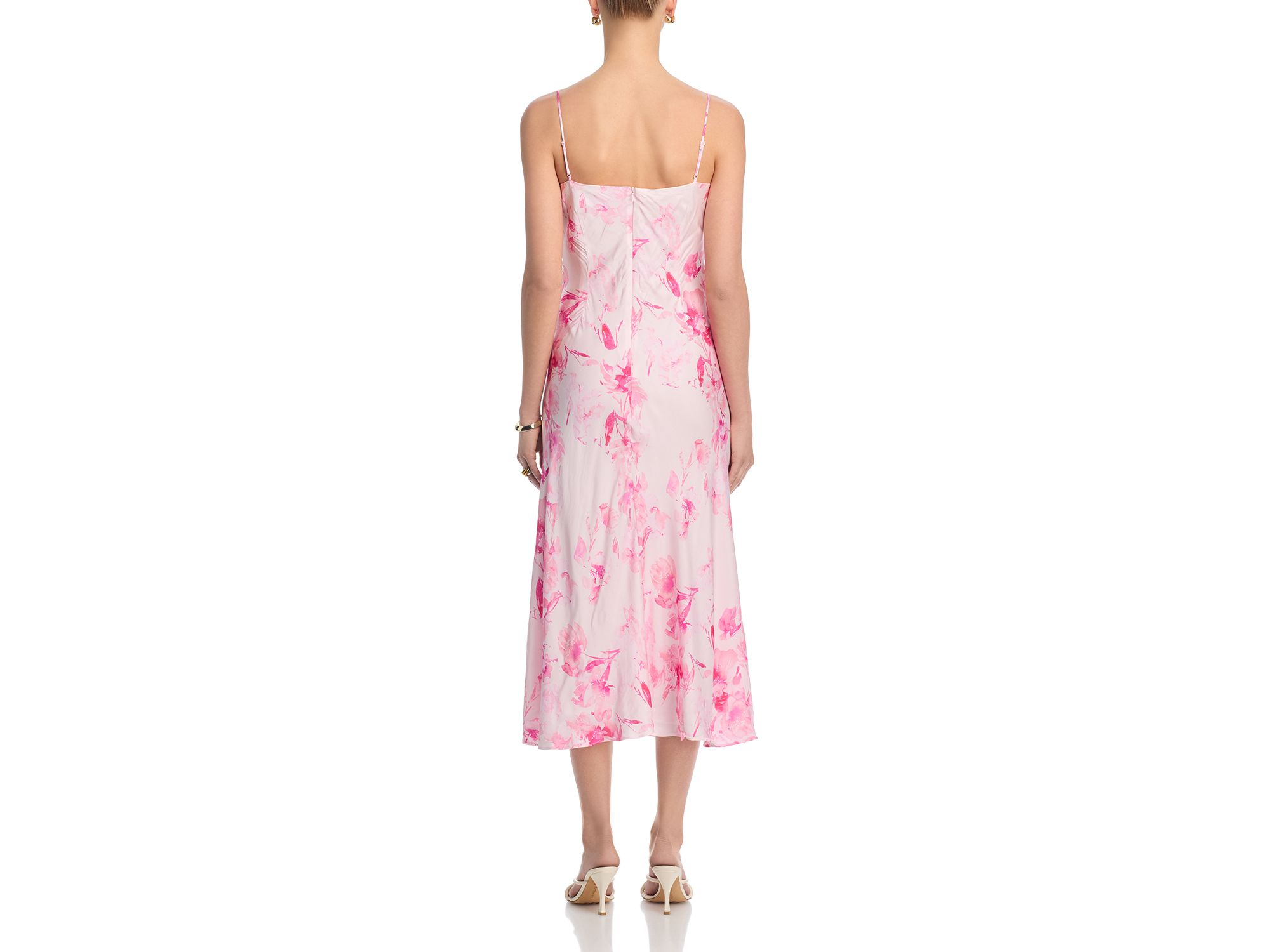 Oona Satin Sophie Floral Midi Dress — Image 4