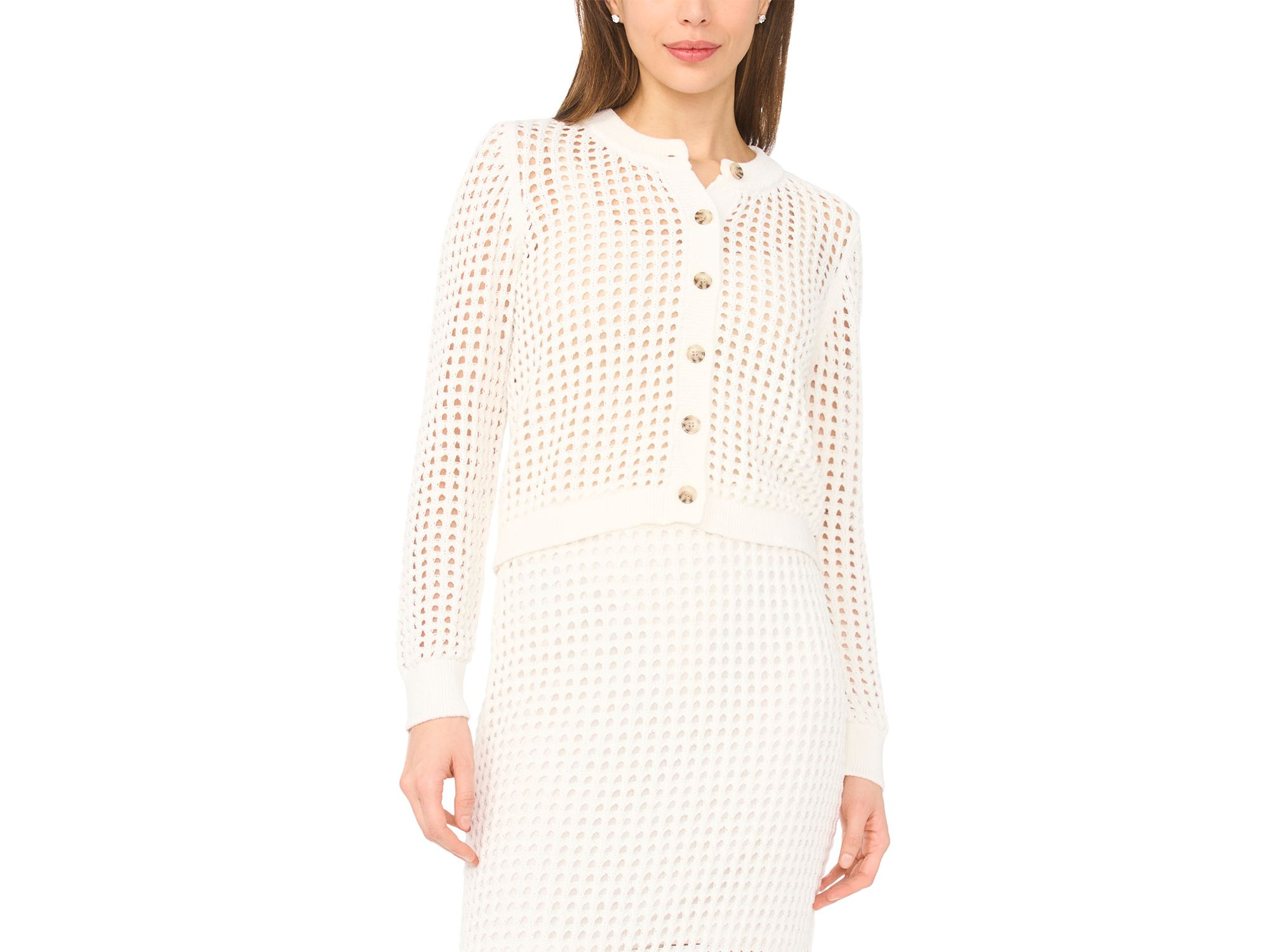 Textured Knit Cardigan — Image 4