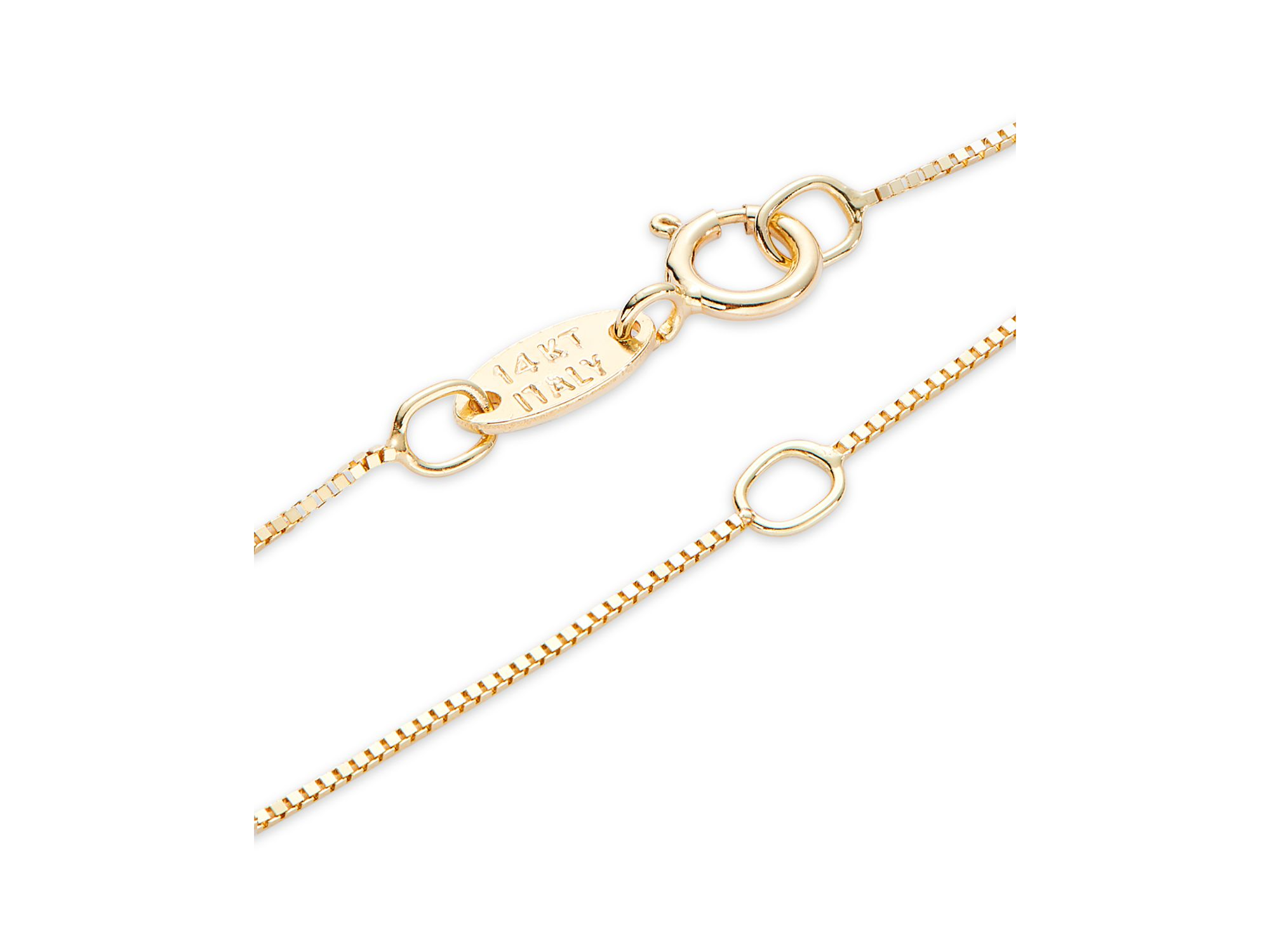 Helium Initial Pendant Necklace in 14K Gold, 16"-18" — Image 3
