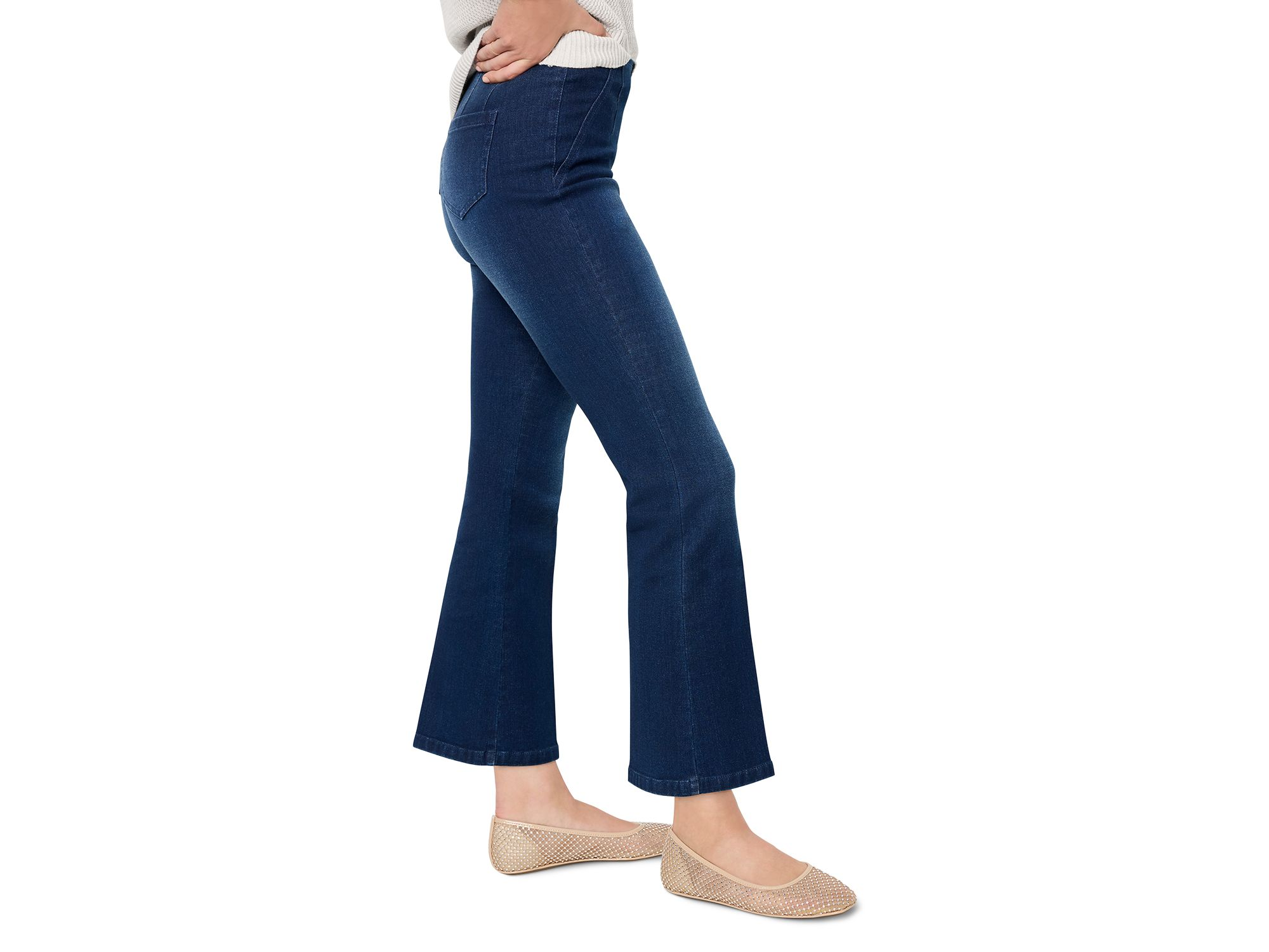 Berkeley Pull On Bootcut Jeans in Twilight — Image 3