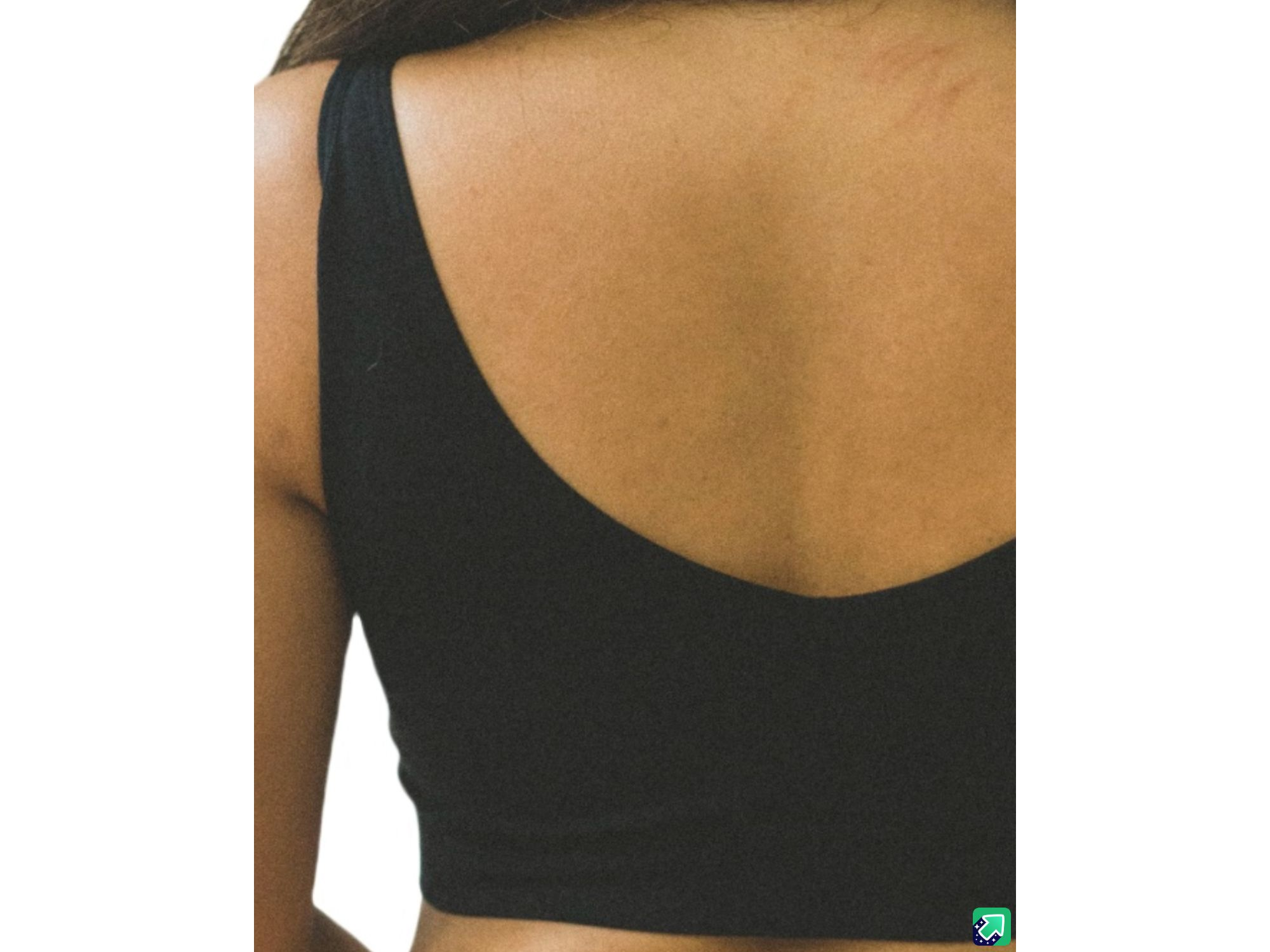 Soft Reversible V Crop Top Bralette — Image 4