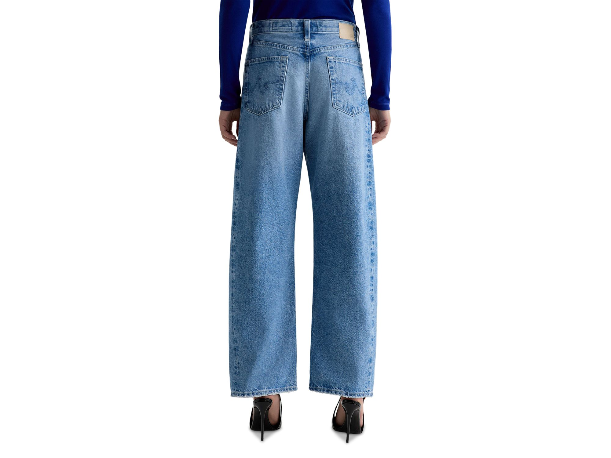 Hattie High Rise Barrel Jeans in Blueprint — Image 4