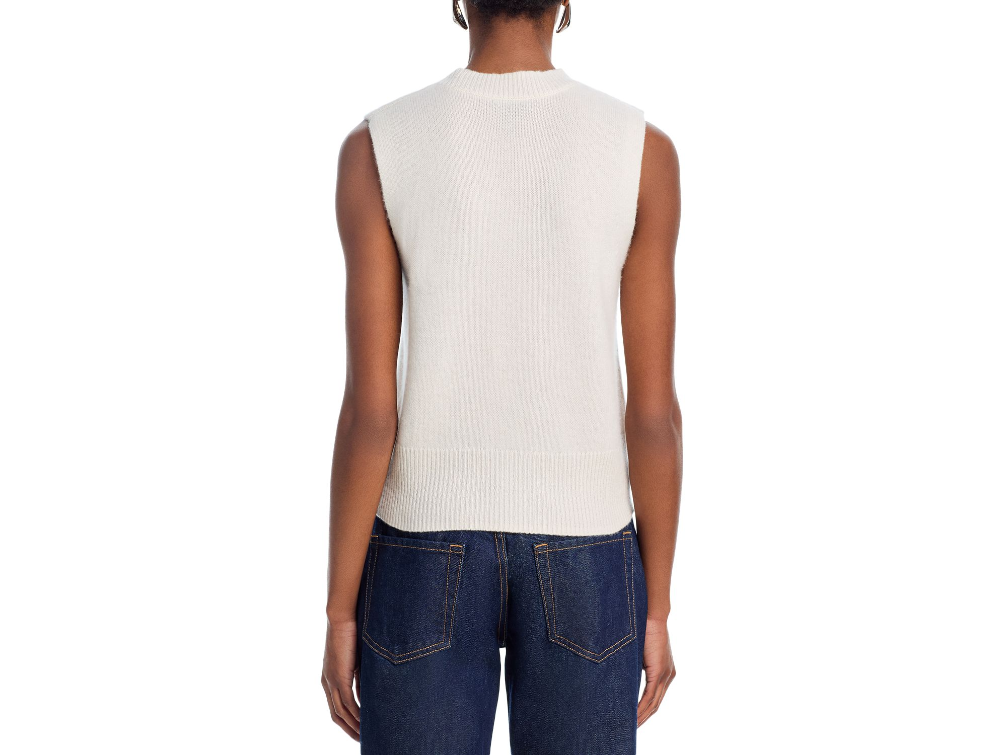 100% Cashmere Crewneck Sweater Vest - Exclusive — Image 3