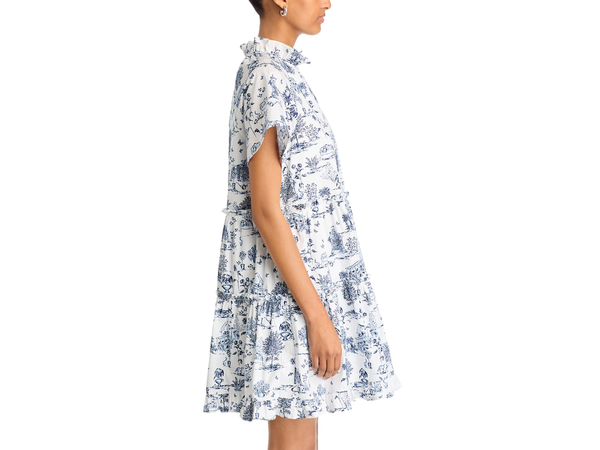 Toile Short Sleeve Mini Dress - Exclusive — Image 5