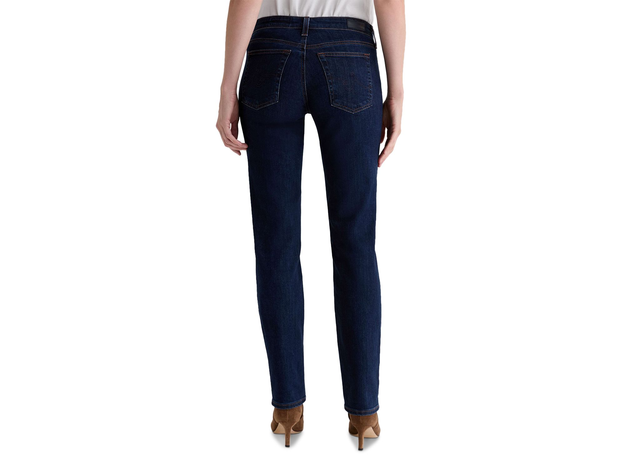 Sandra Low Rise Straight Jeans in Modern Indigo — Image 4