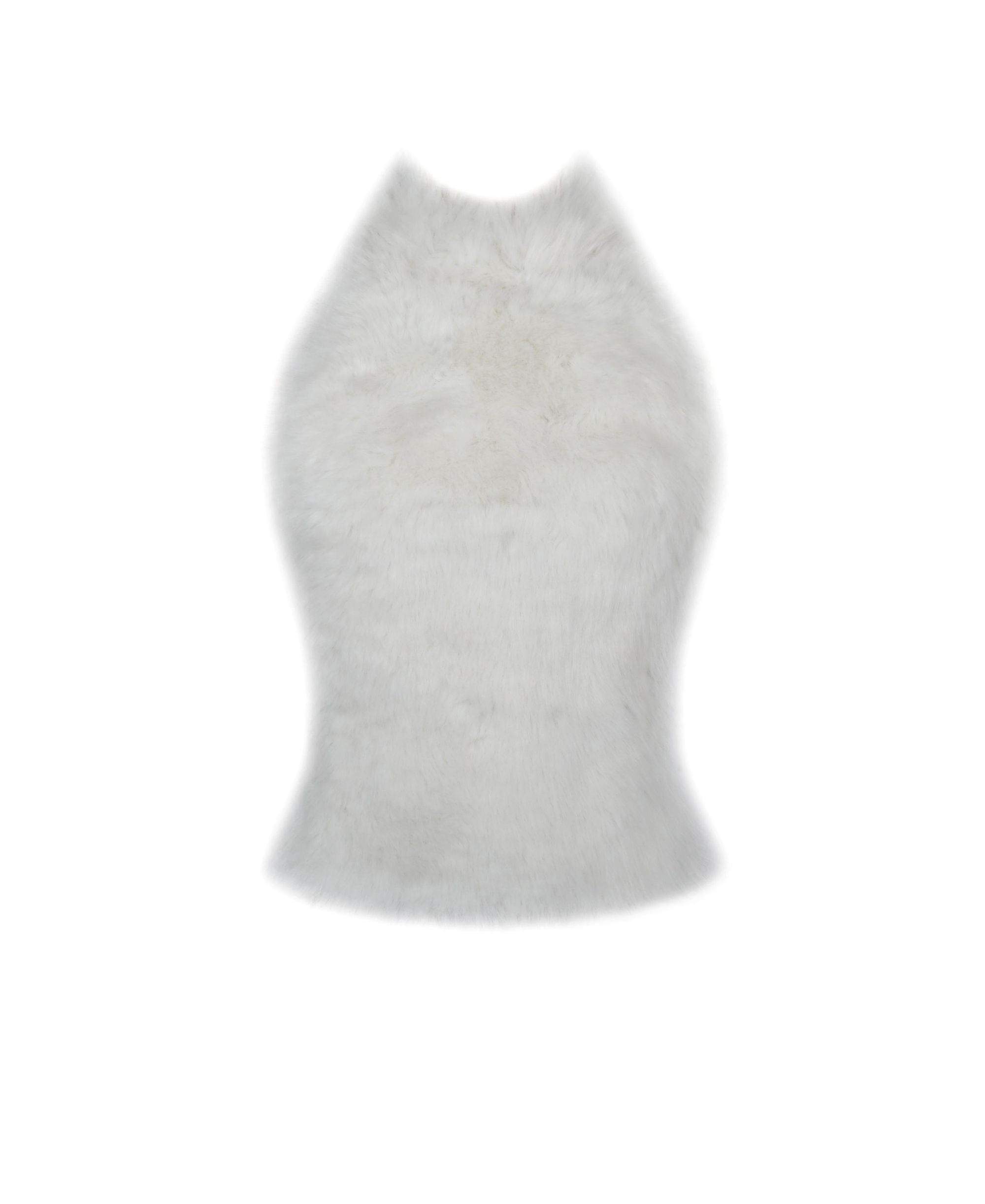 Oona Backless Contoured Fur Halter Top — Image 7