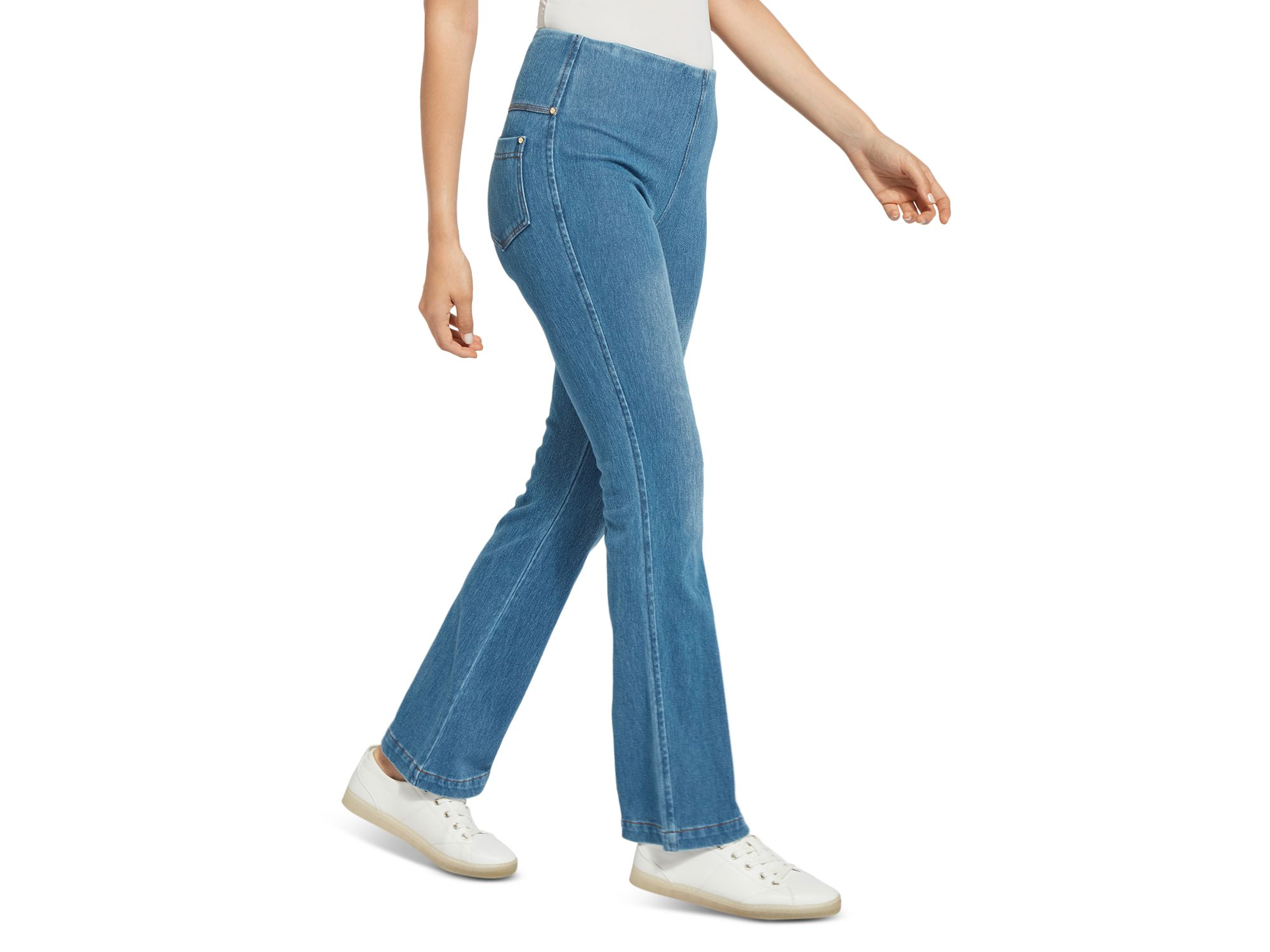 Baby Bootcut Jeans in Mid Wash — Image 4