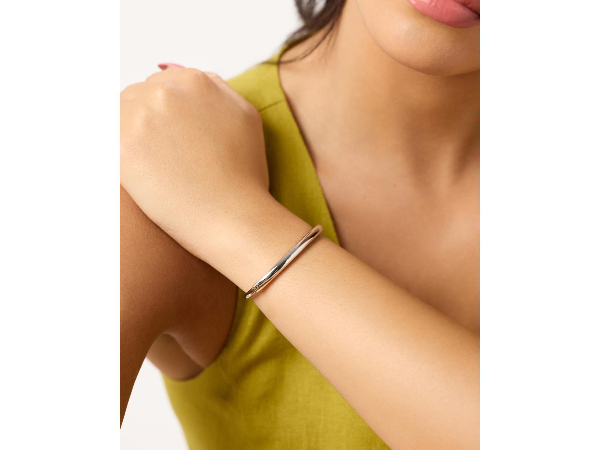 Brynley Brass Silver Bracelet — Image 3
