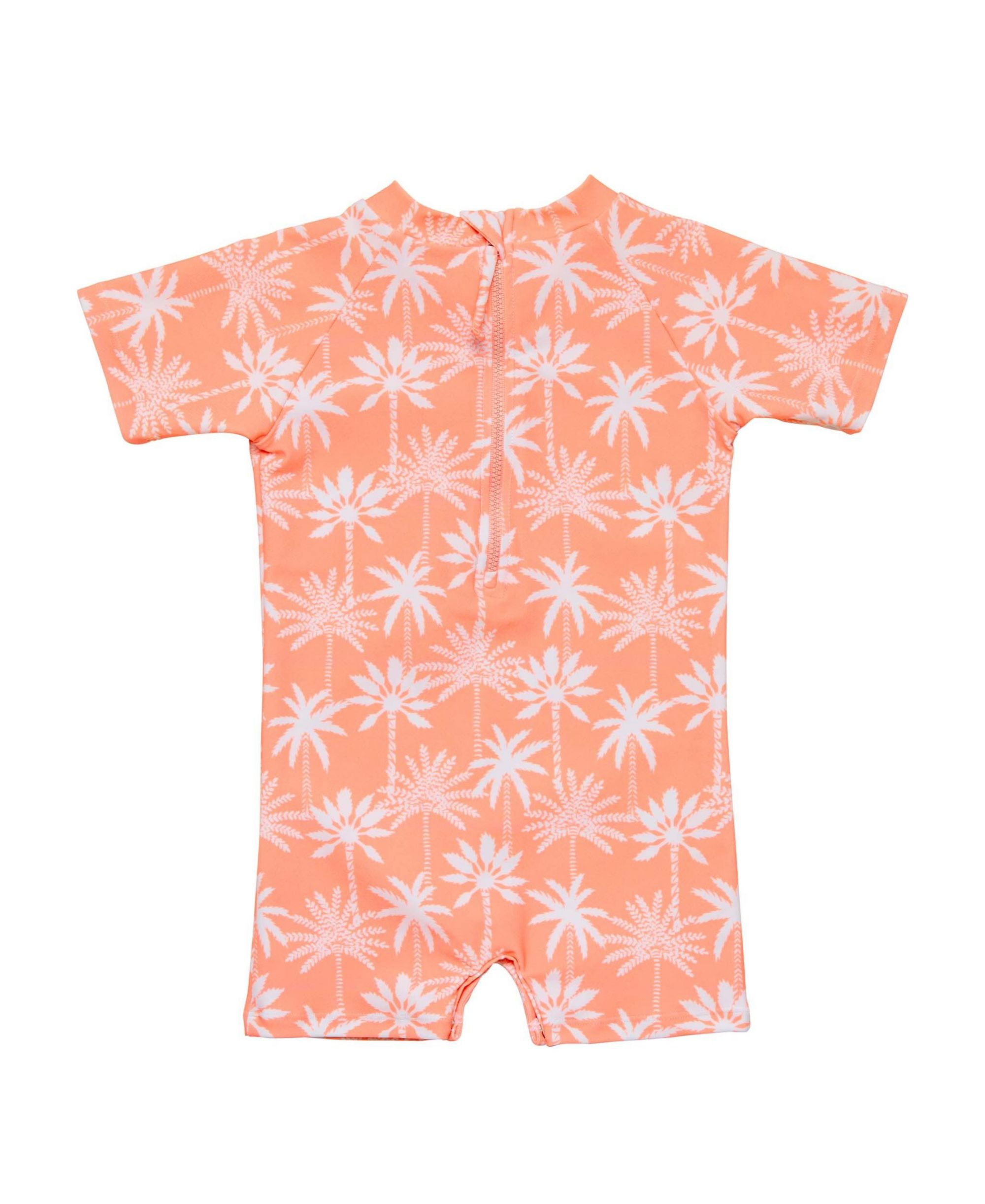 Cali Palms Recycled Short Sleeve Sunsuit - Baby — Image 3