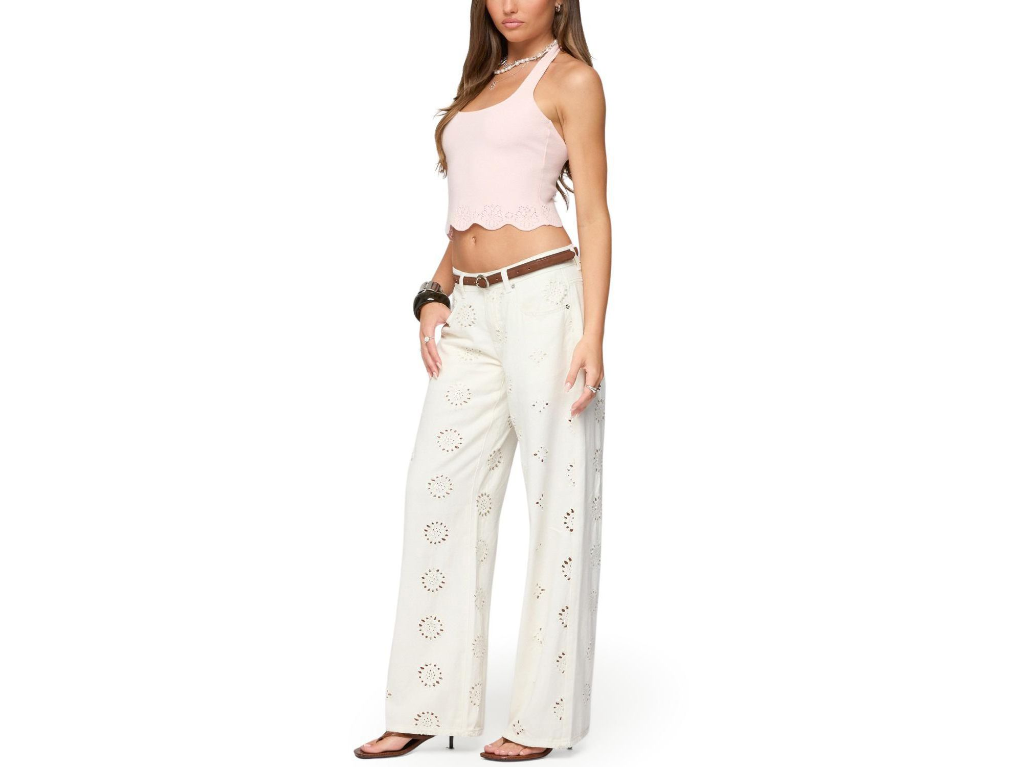 Jazmyn Scalloped Halter Top — Image 3