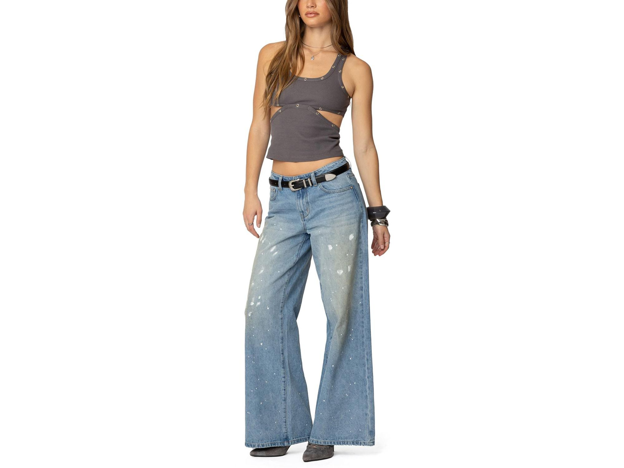 Imogen Cut Out Ribbed Tank Top — Image 3