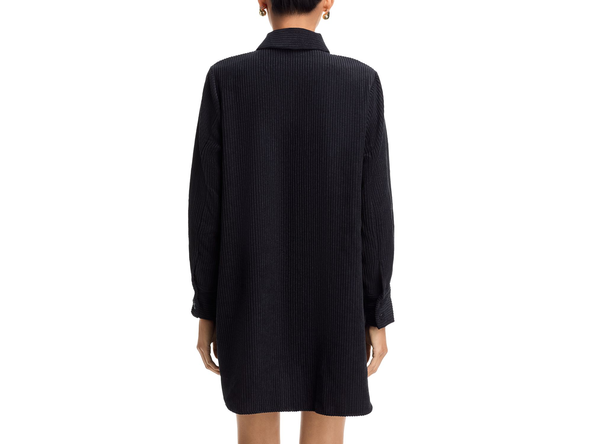 Velvet Shirt Dress — Image 3