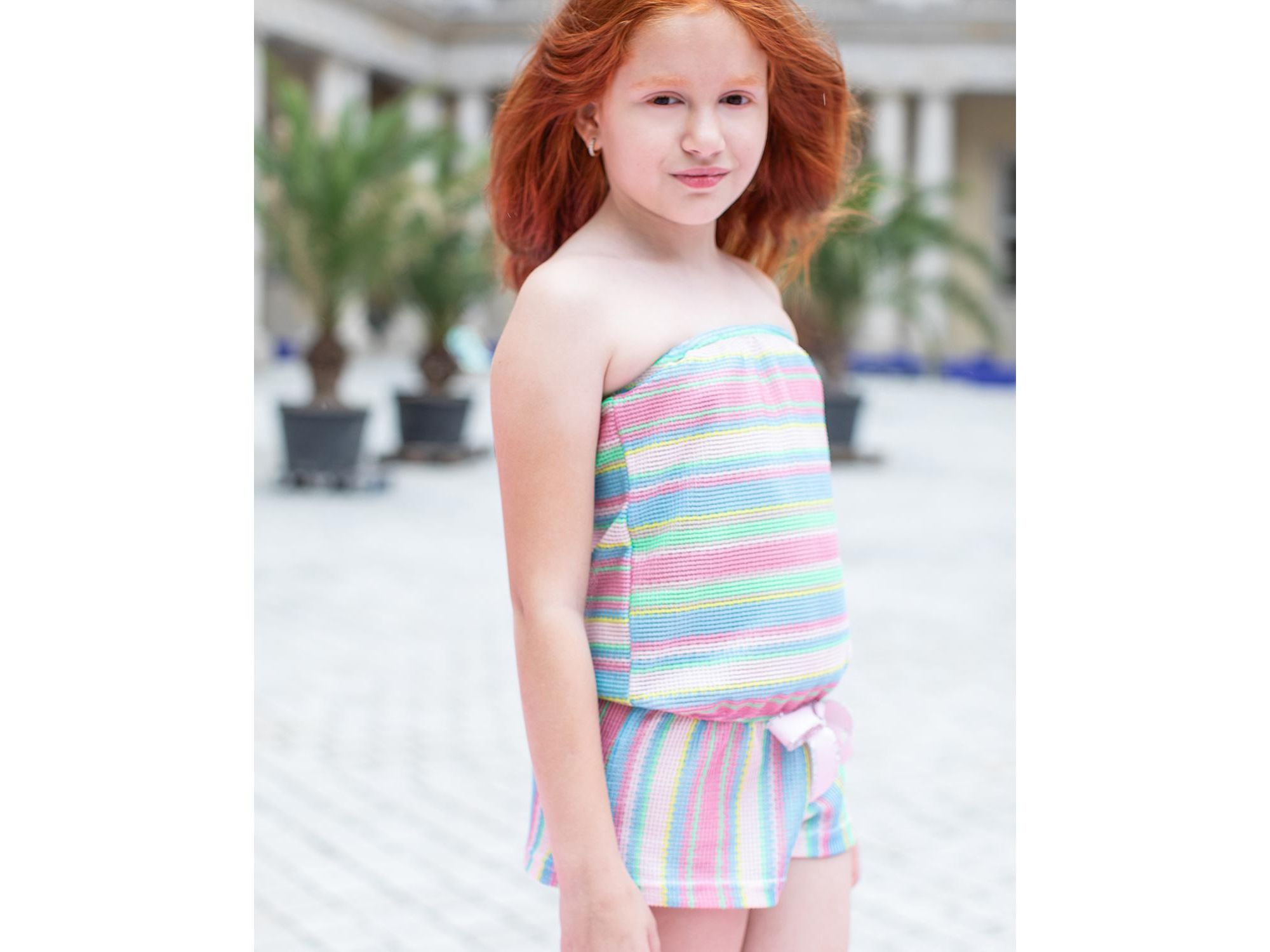 Girls' Jeannie Short Jumpsuit Swim - Little Kid, Big Kid — Image 5