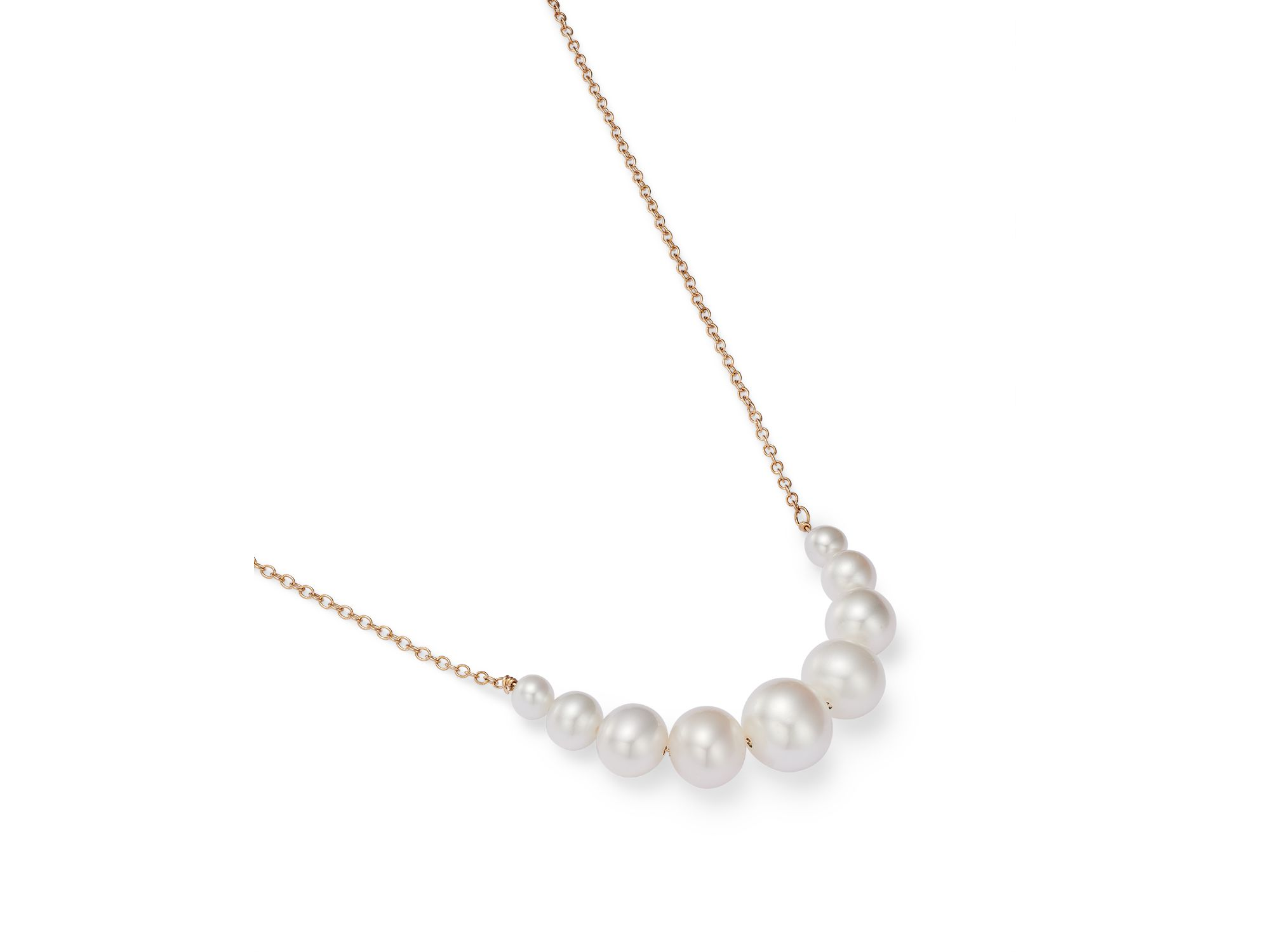 14K Yellow Gold Cultured Freshwater Pearl Necklace, 18" - Exclusive — Image 3