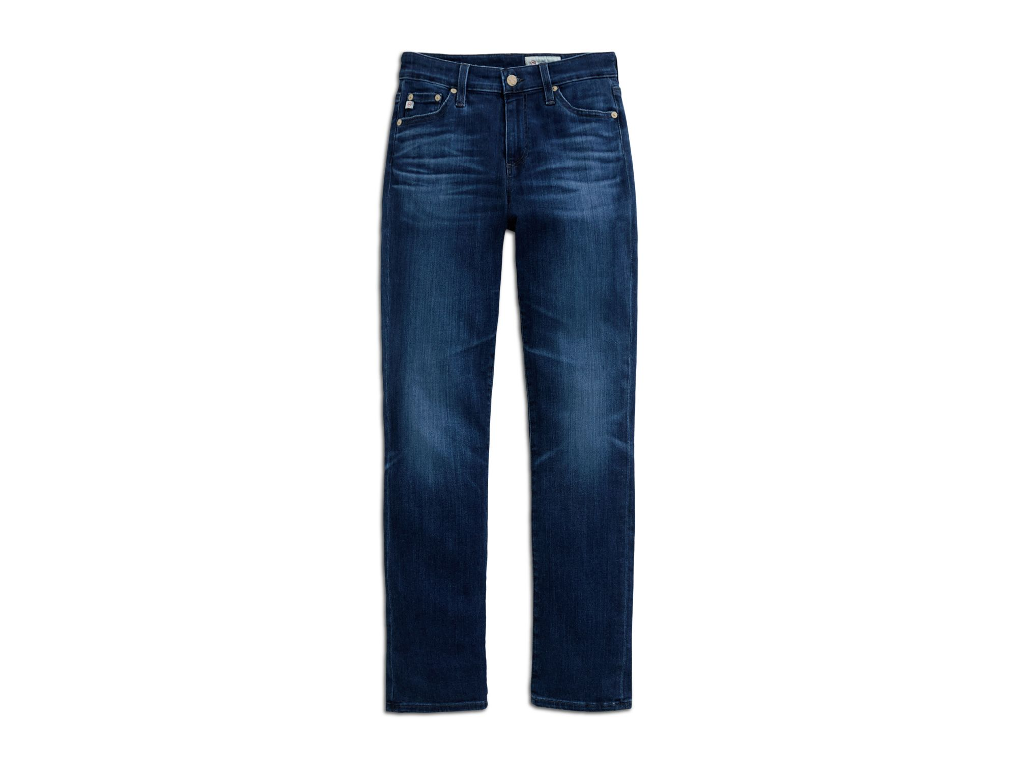 Mari Mid Rise Slim Straight Jeans in 5 Years Blue — Image 4