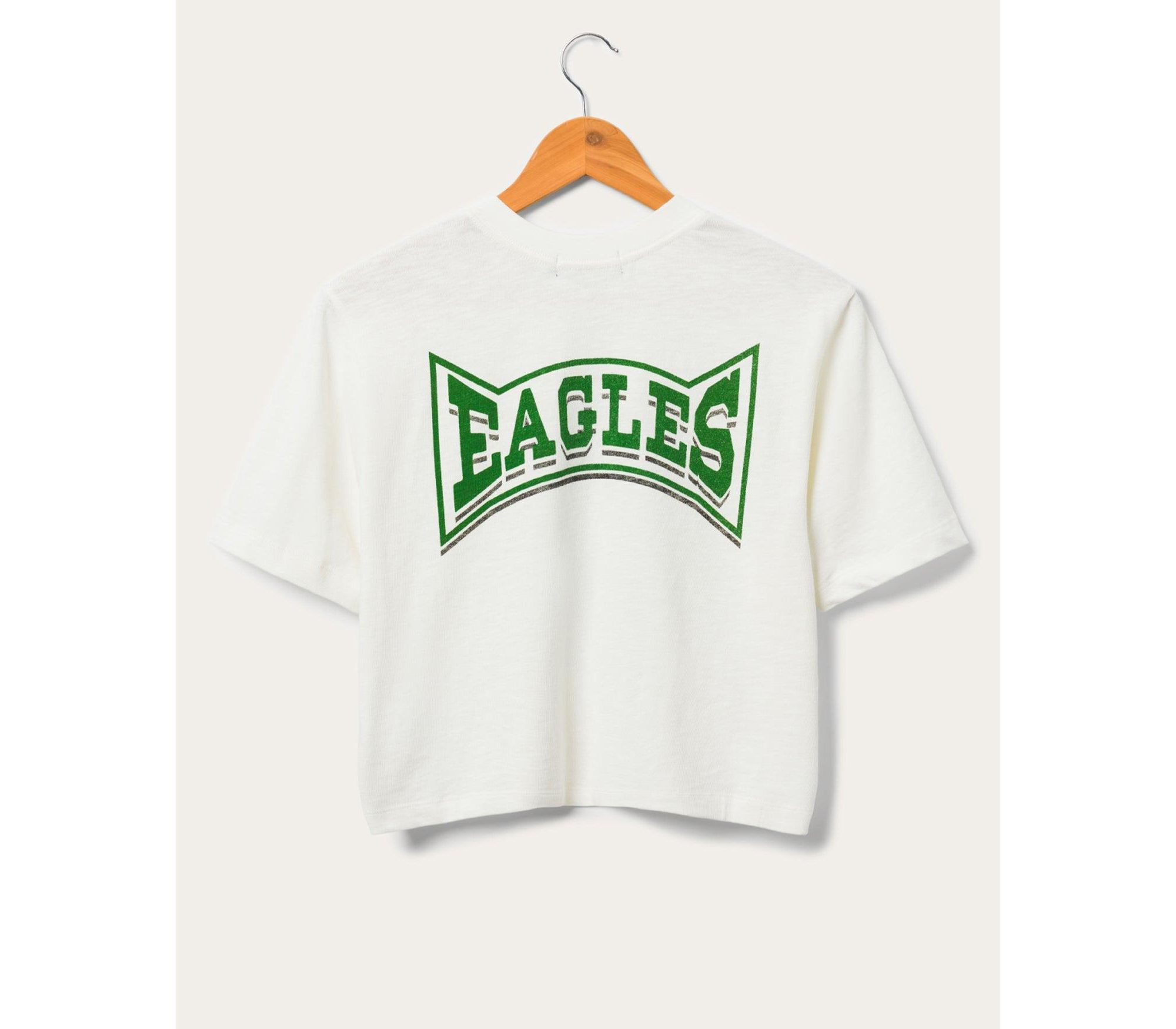 Women's NFL Philadelphia Eagles Mock Neck Crop Tee — Image 3