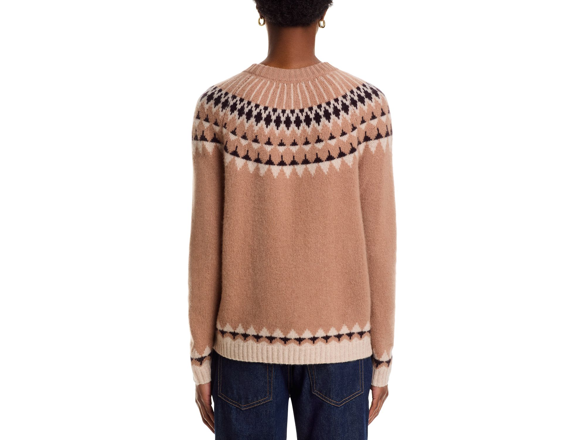 100% Cashmere Fair Isle Crewneck Sweater - Exclusive — Image 3