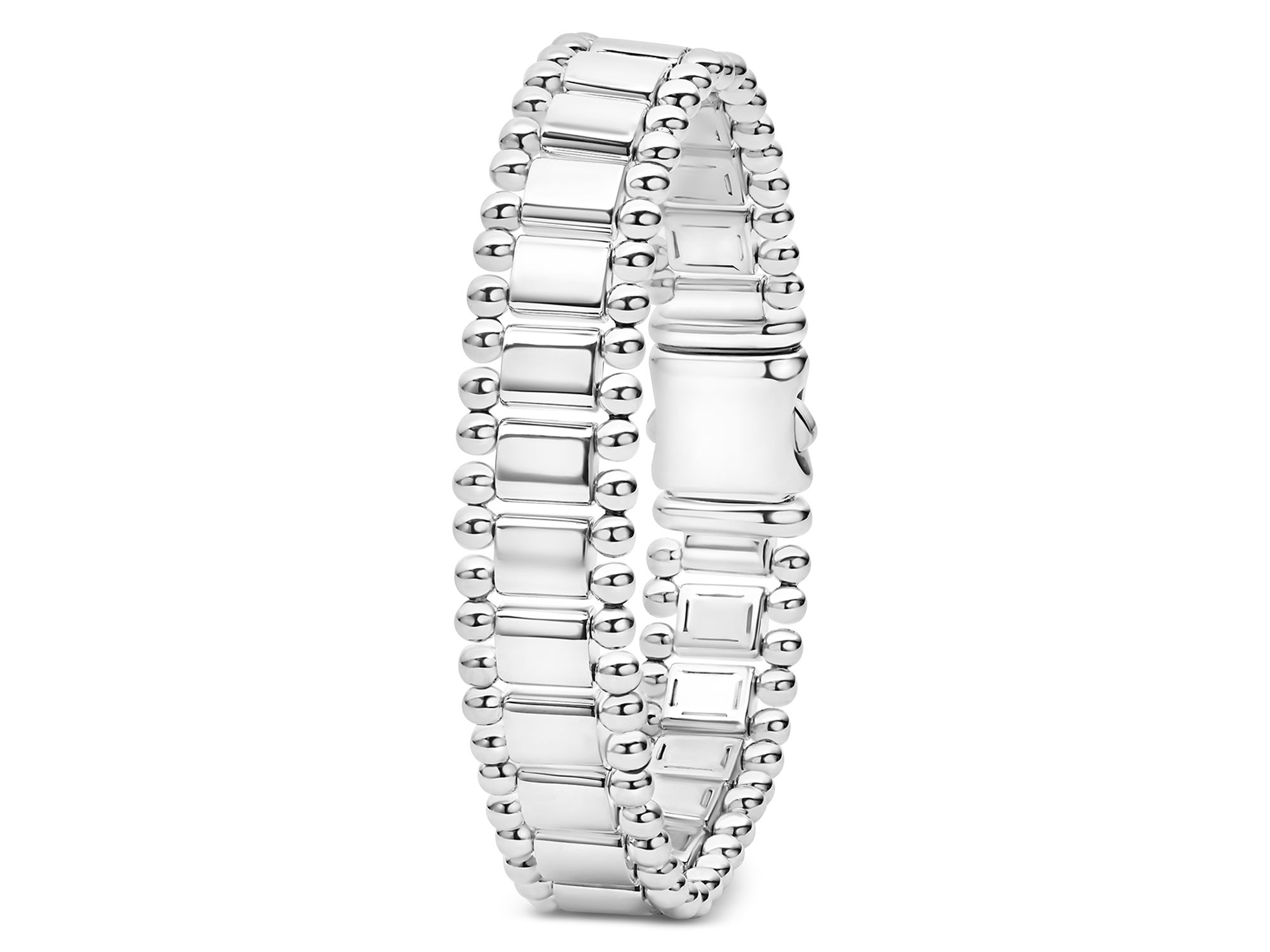 Men's 18K Yellow Gold & Sterling Anthem Link Bracelet — Image 3