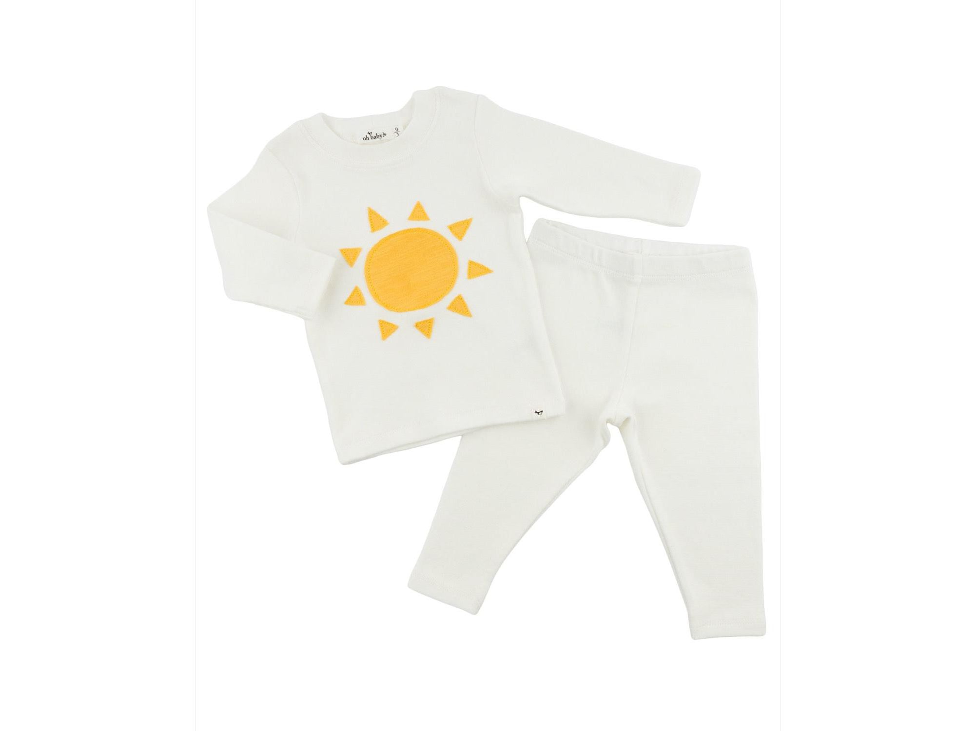 Unisex Sun Slub Applique Two Piece Set - Baby — Image 3