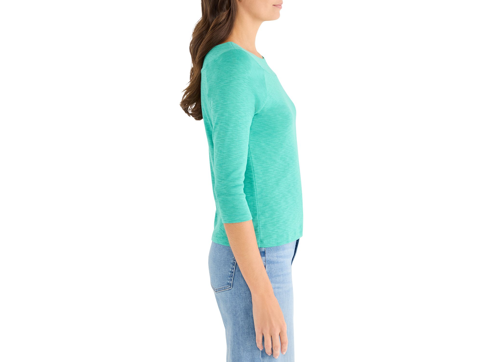 3/4 Sleeve Ballet Boat Tee — Image 3
