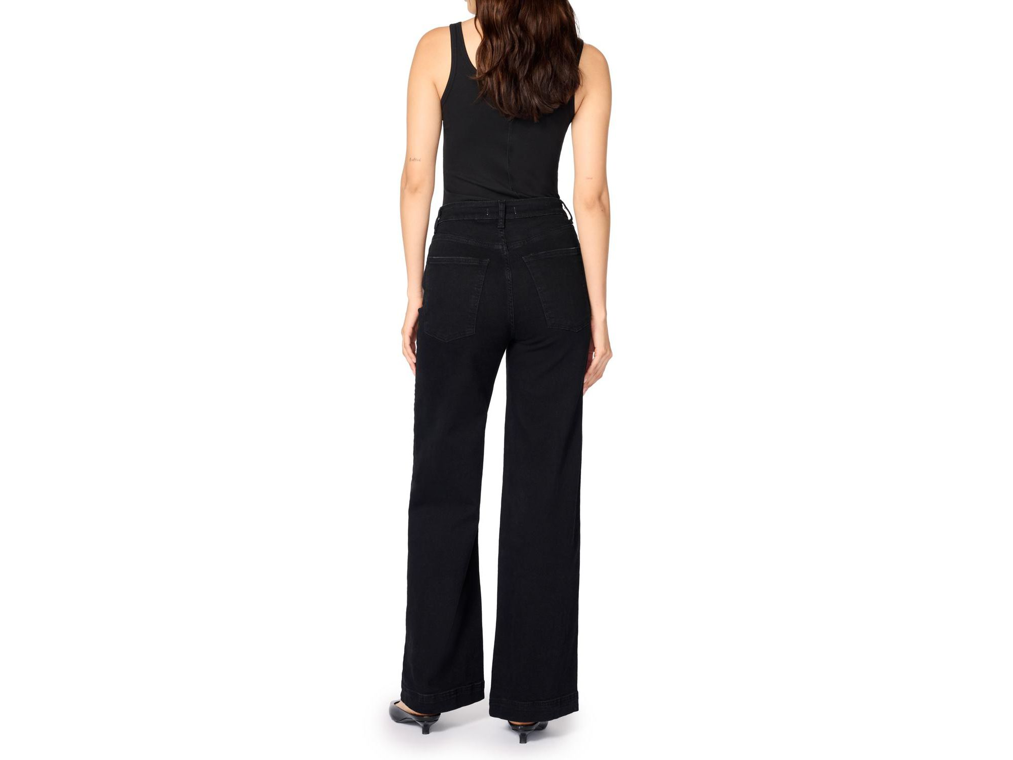 NCE Wide Leg Jeans in Inkwell — Image 4