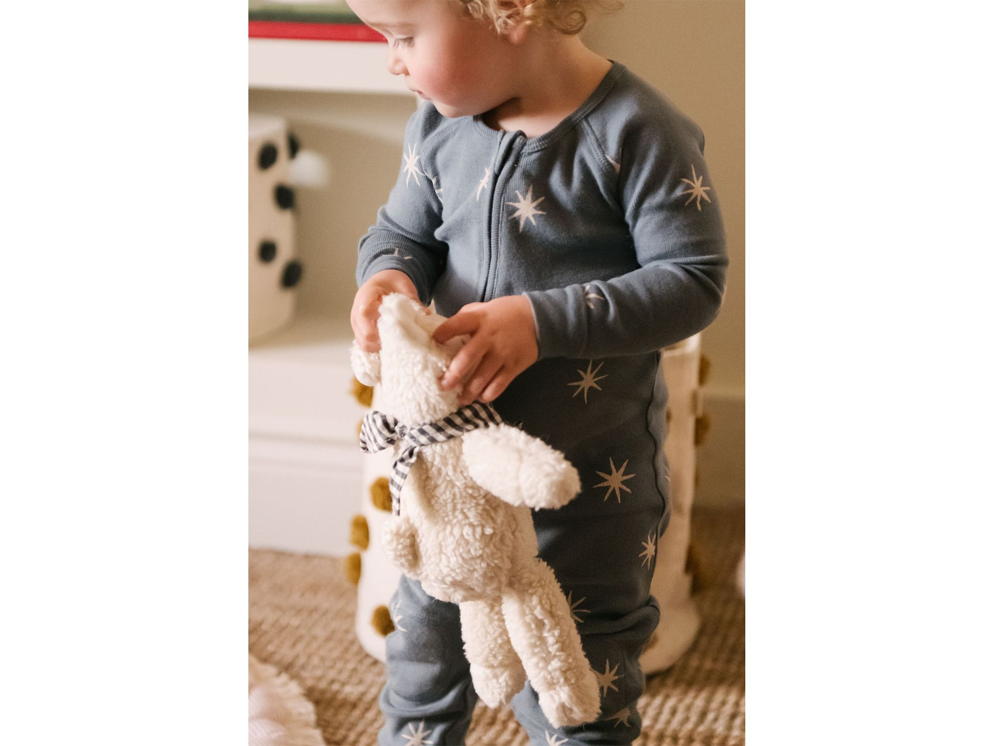 Unisex Starry Midnight Ribbed Footless Sleeper - Baby — Image 4