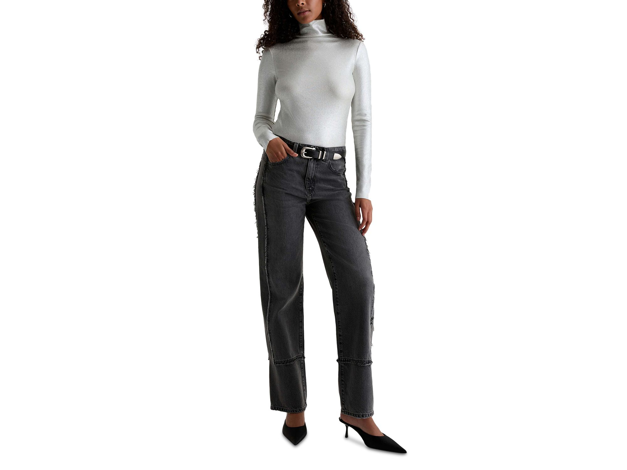 Brinley Mid Rise Straight Jeans in Overnight — Image 7