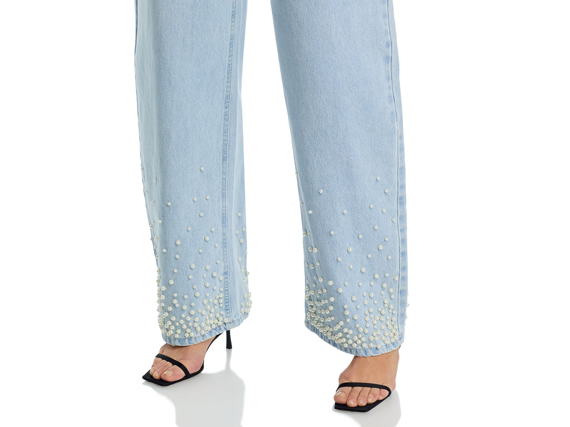 Pearl High Rise Wide Leg Jeans in Sulphur Spring — Image 3