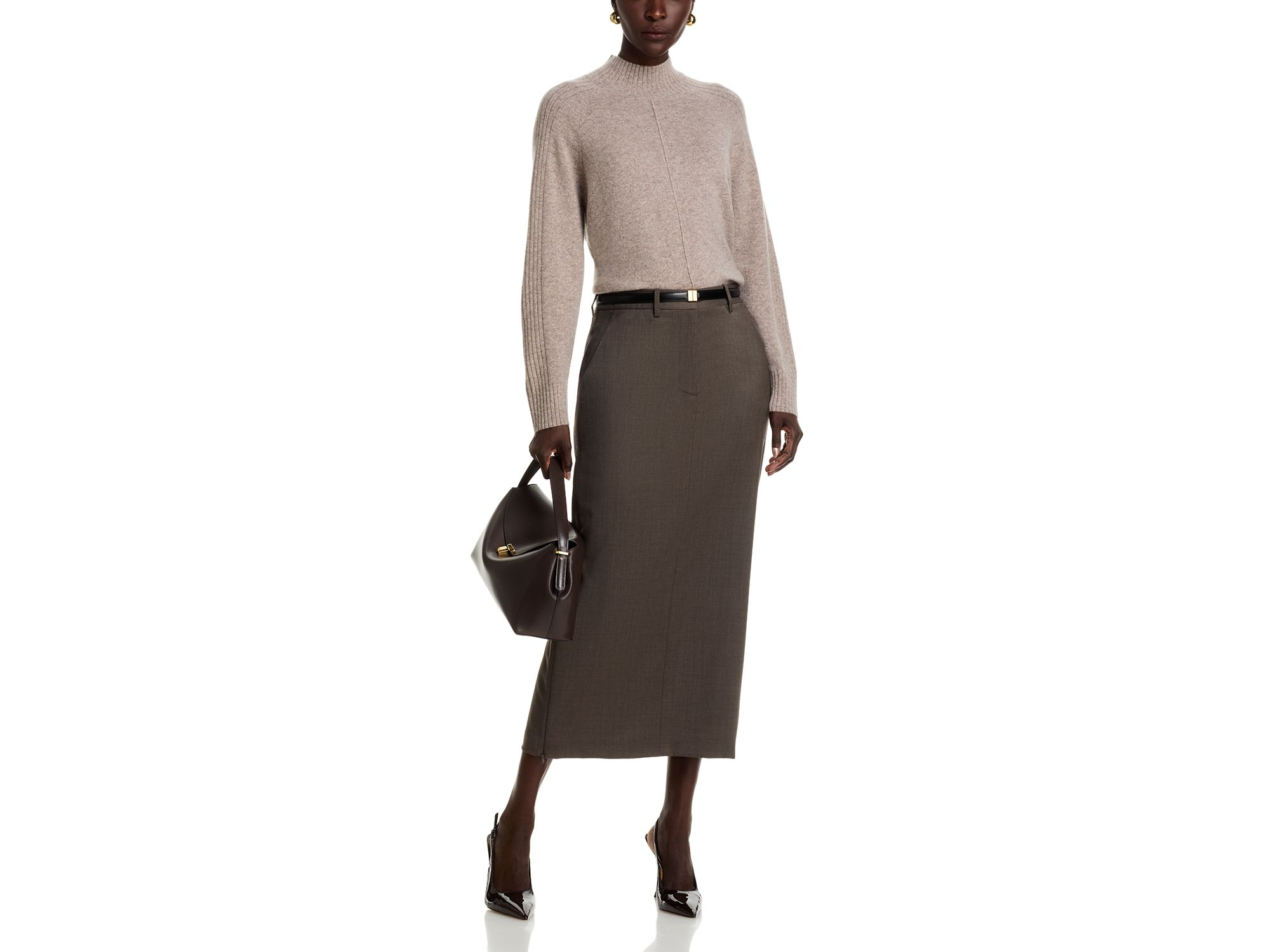 100% Cashmere Mock Neck Sweater - Exclusive — Image 8