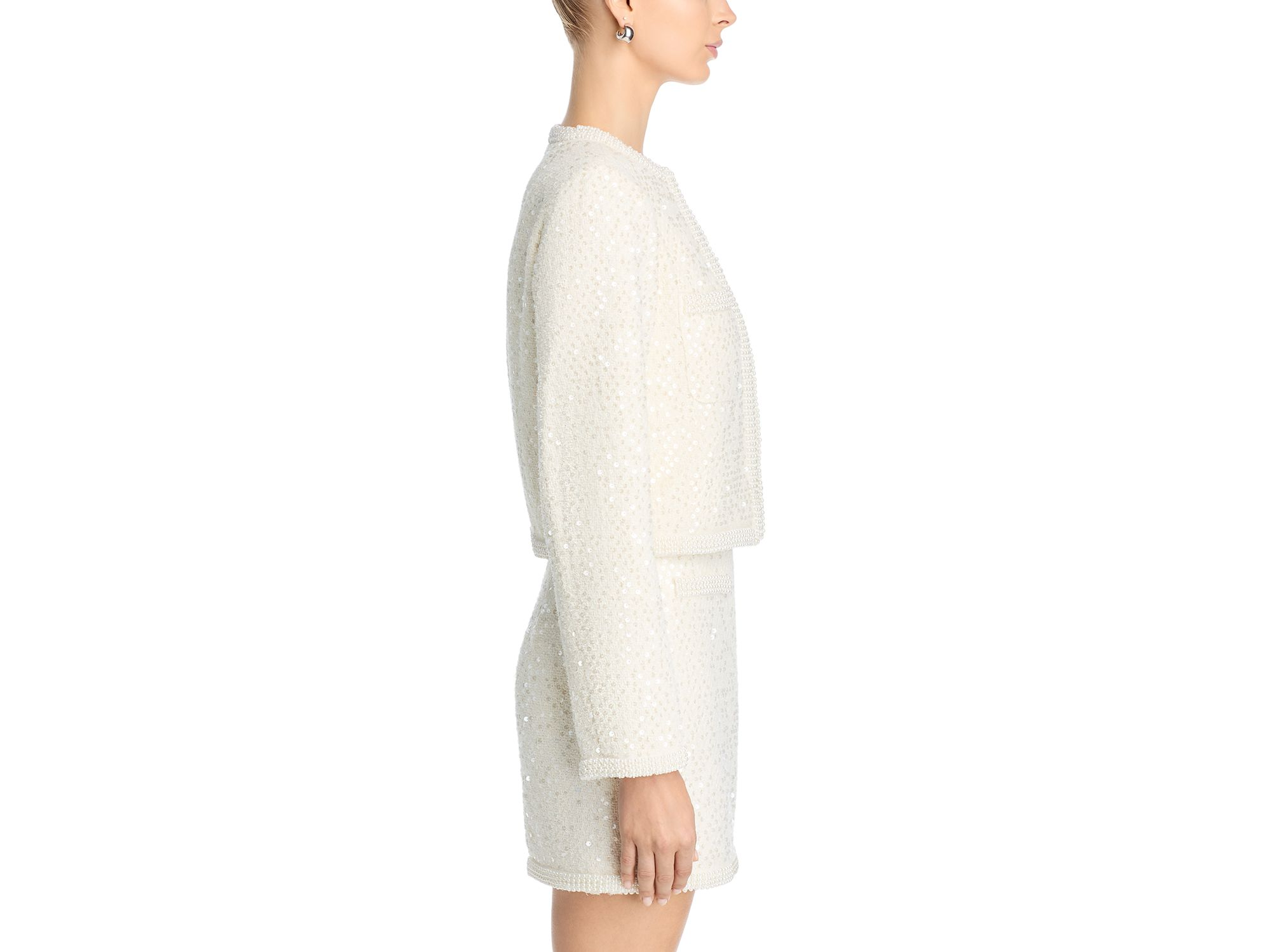 Tweed Sequin Jacket - Exclusive — Image 5