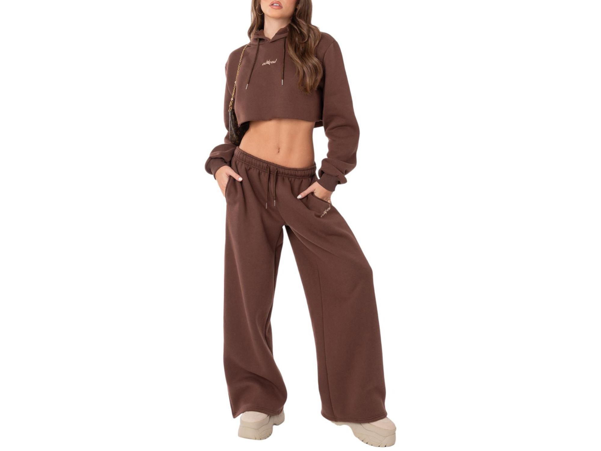 Brenna Low Rise Wide Sweatpants — Image 4