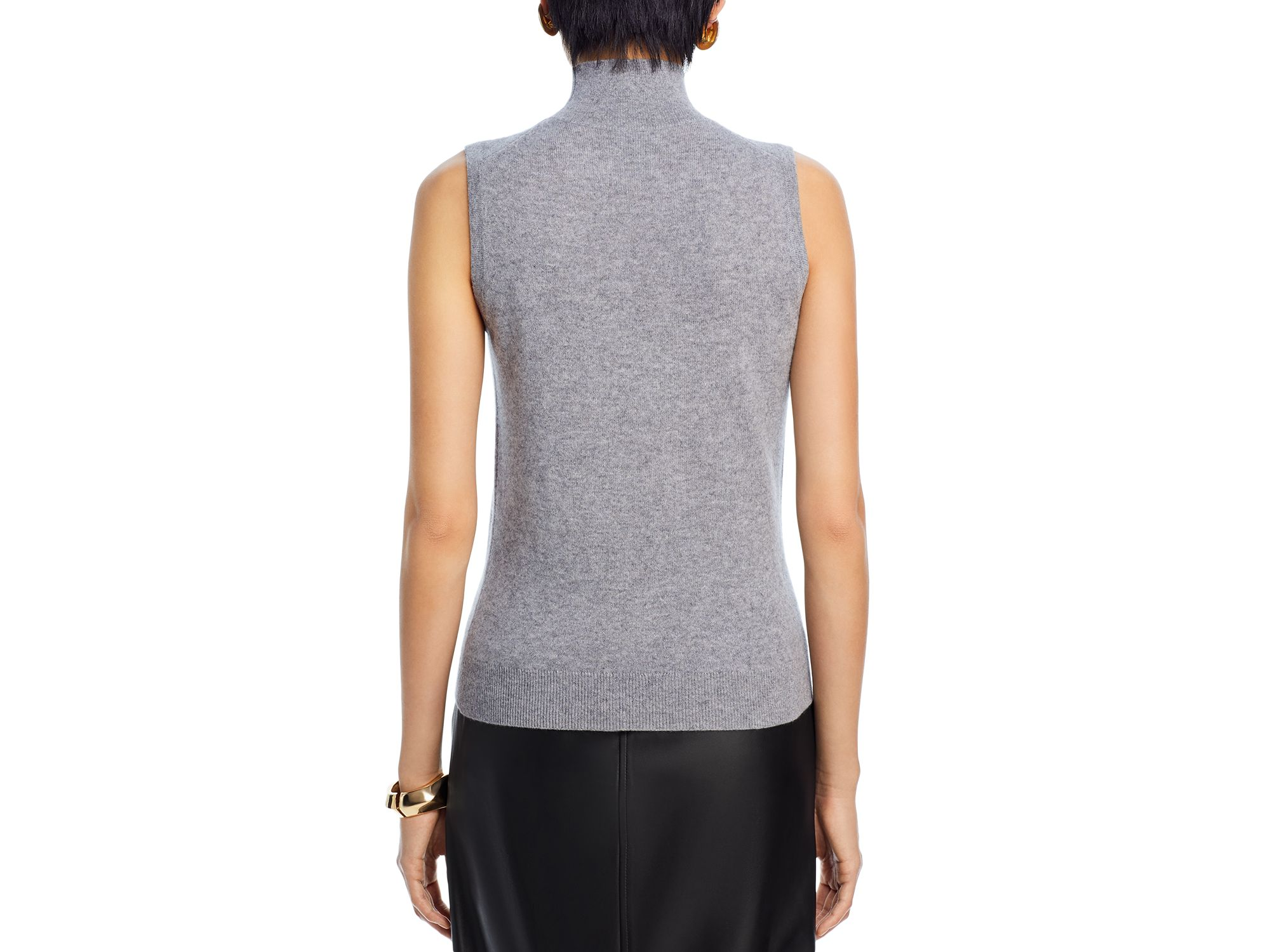 Sleeveless 100% Cashmere Sweater - Exclusive — Image 5