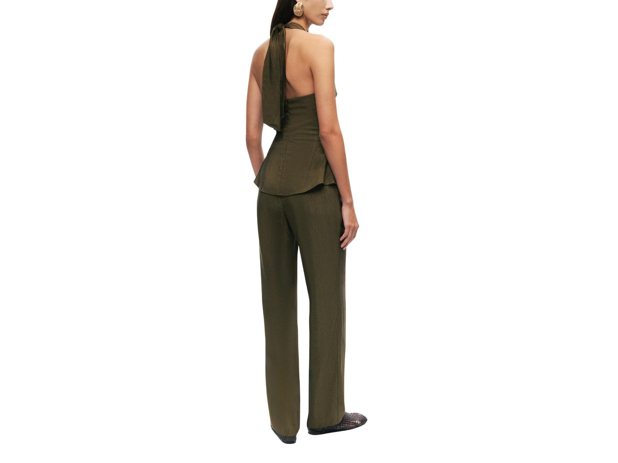 Halter Neck Peplum Top — Image 7