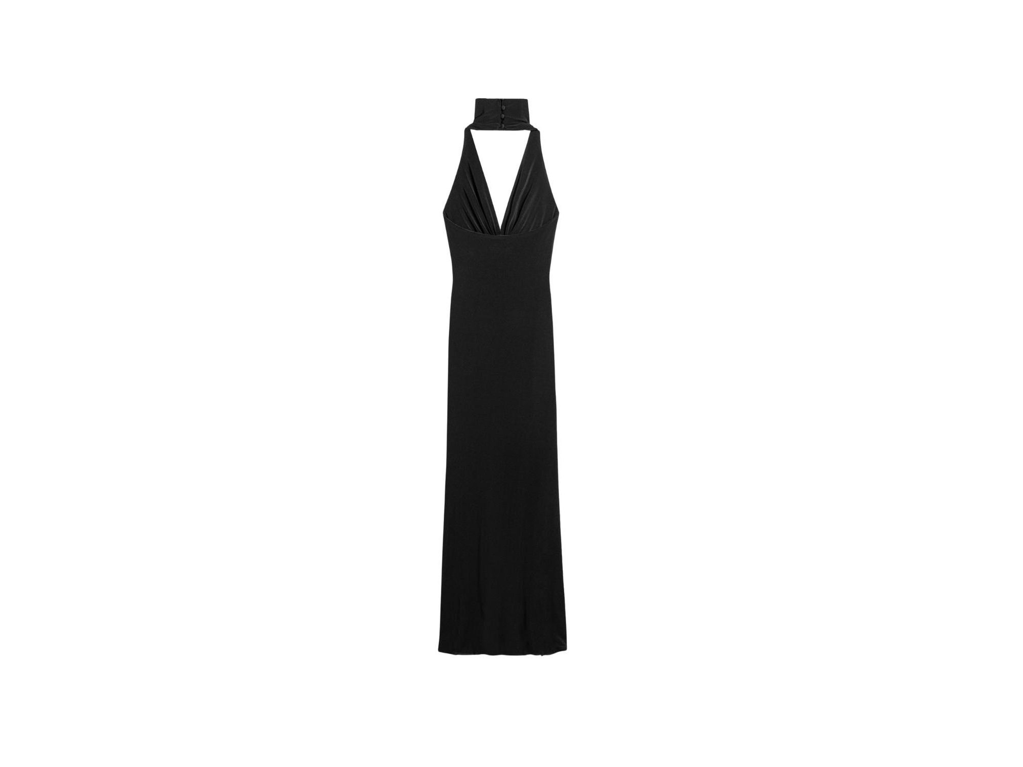 Halter-Neck Draped Maxi Dress — Image 9