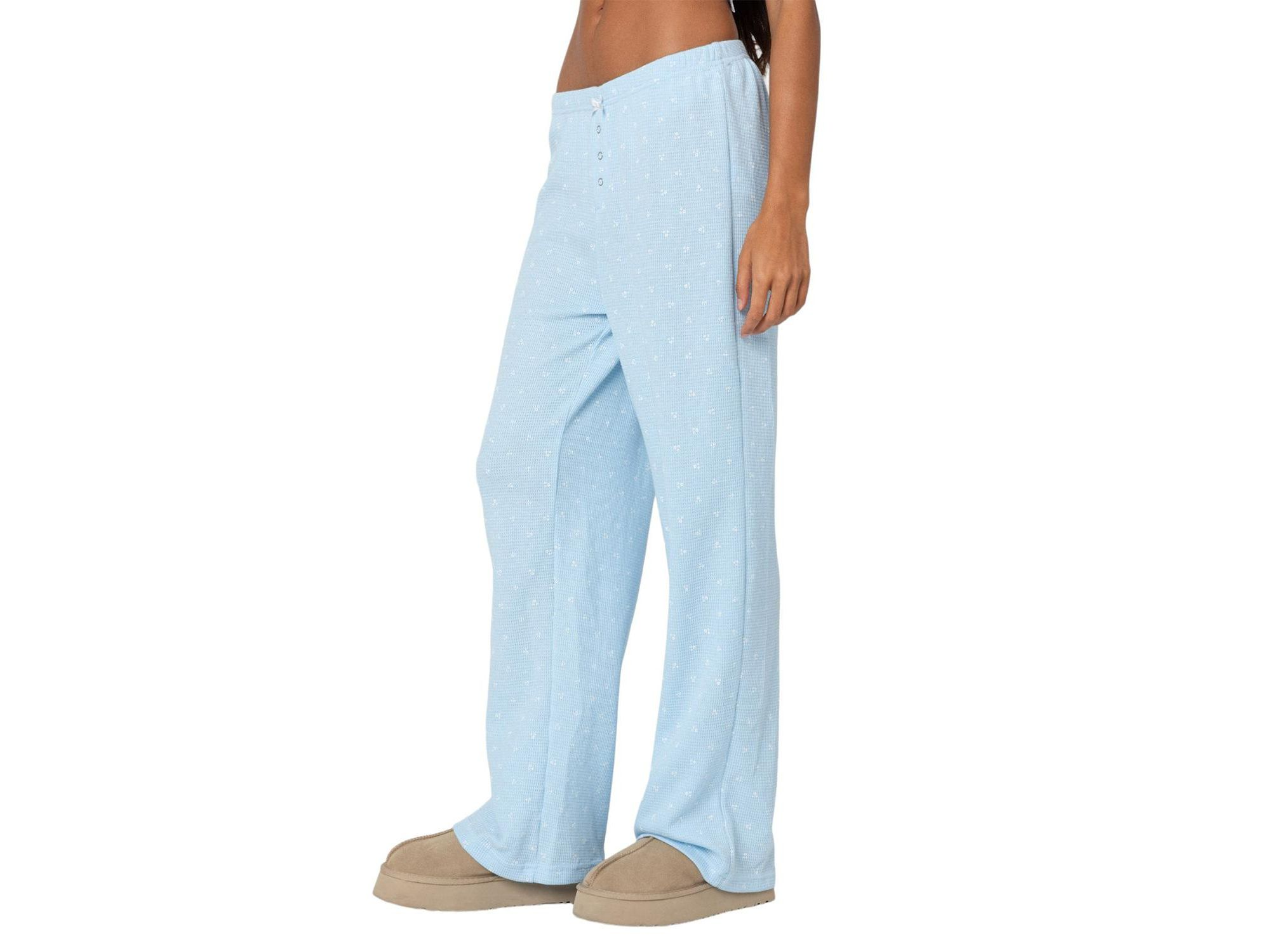 Petal Printed Waffle Pants — Image 3