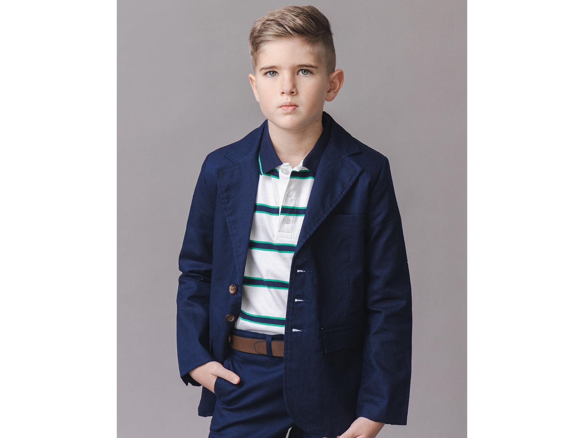 Boys' Organic Short Sleeve Jersey Polo - Little Kid — Image 5