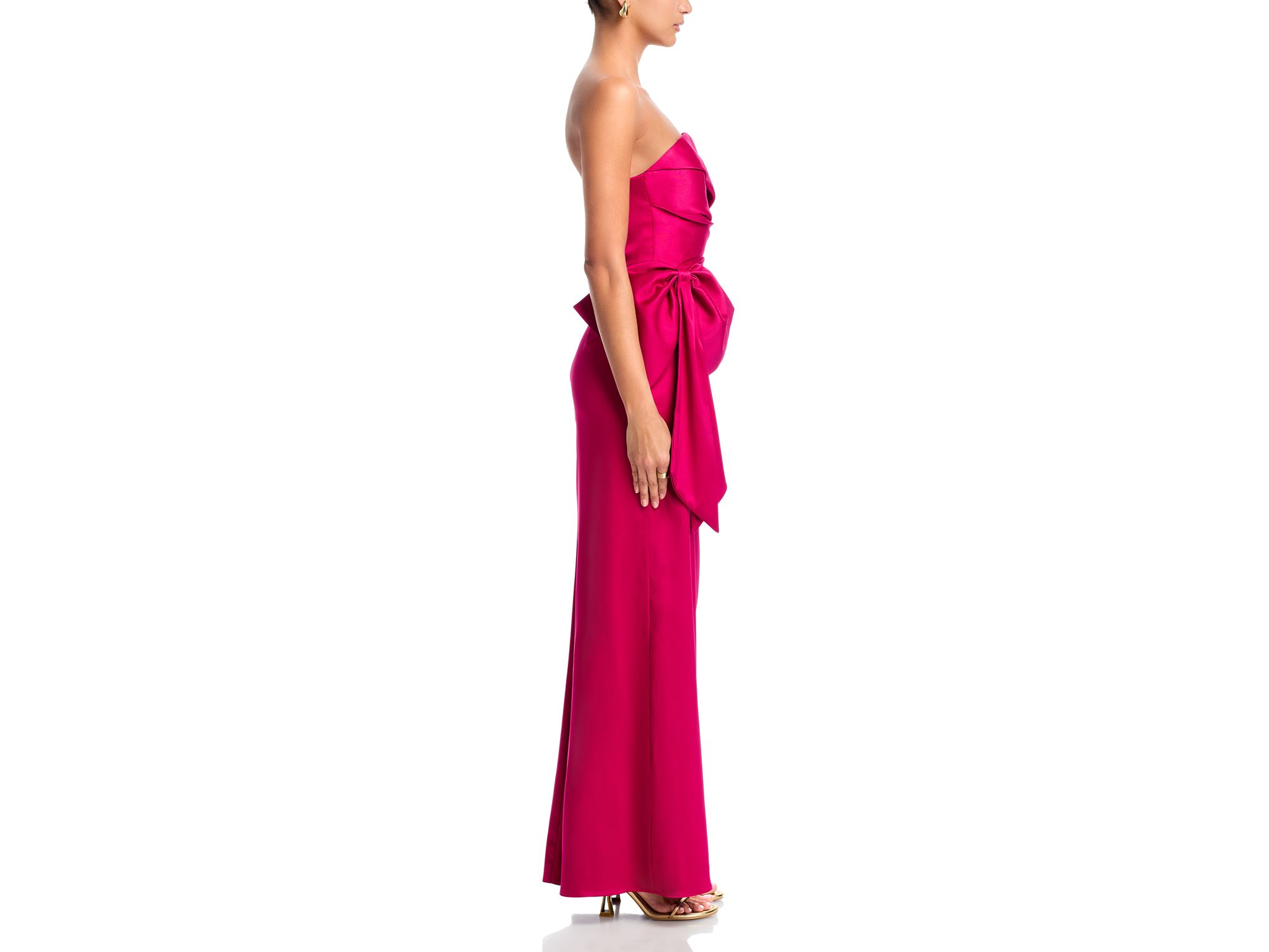 Mikado Strapless Dress - Exclusive — Image 5
