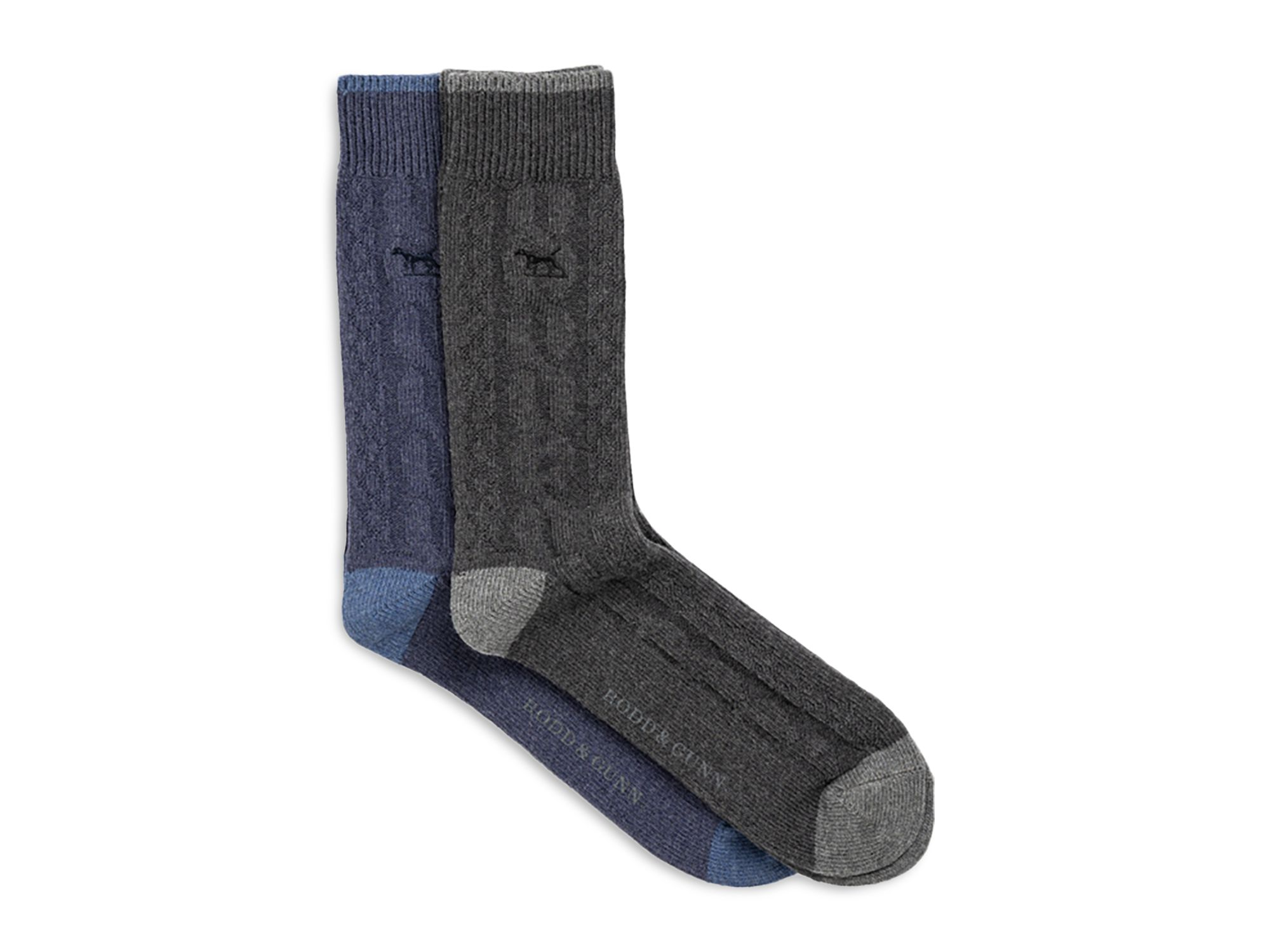 Dunedin Cable Knit Socks, Pack of 2 — Image 3