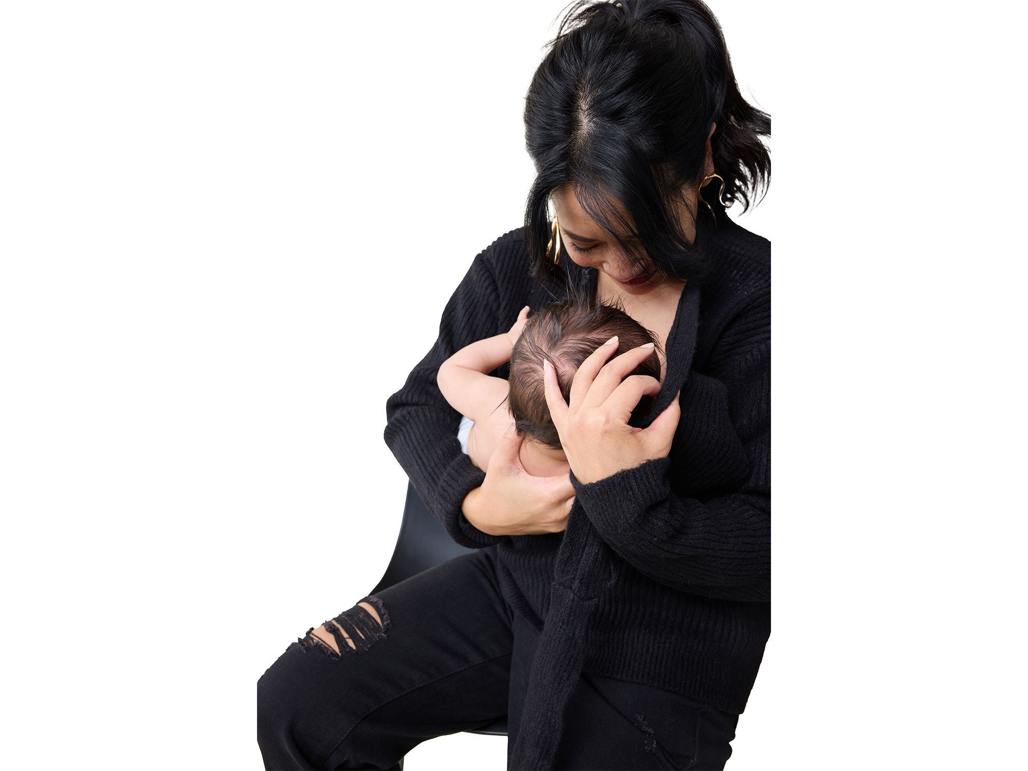 Nursing Wrap Sweater — Image 5