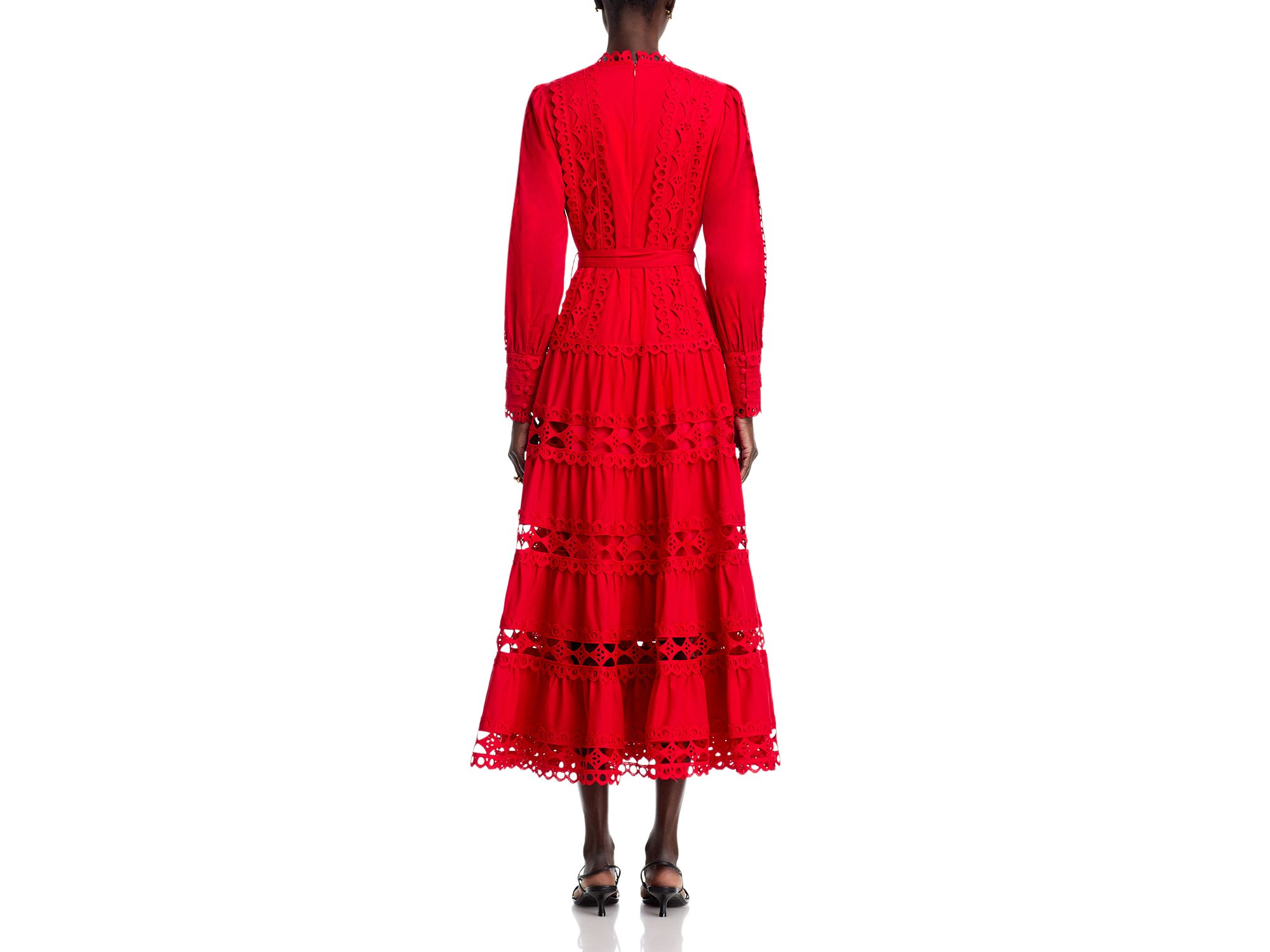 Eyelet Cotton Midi dress — Image 4