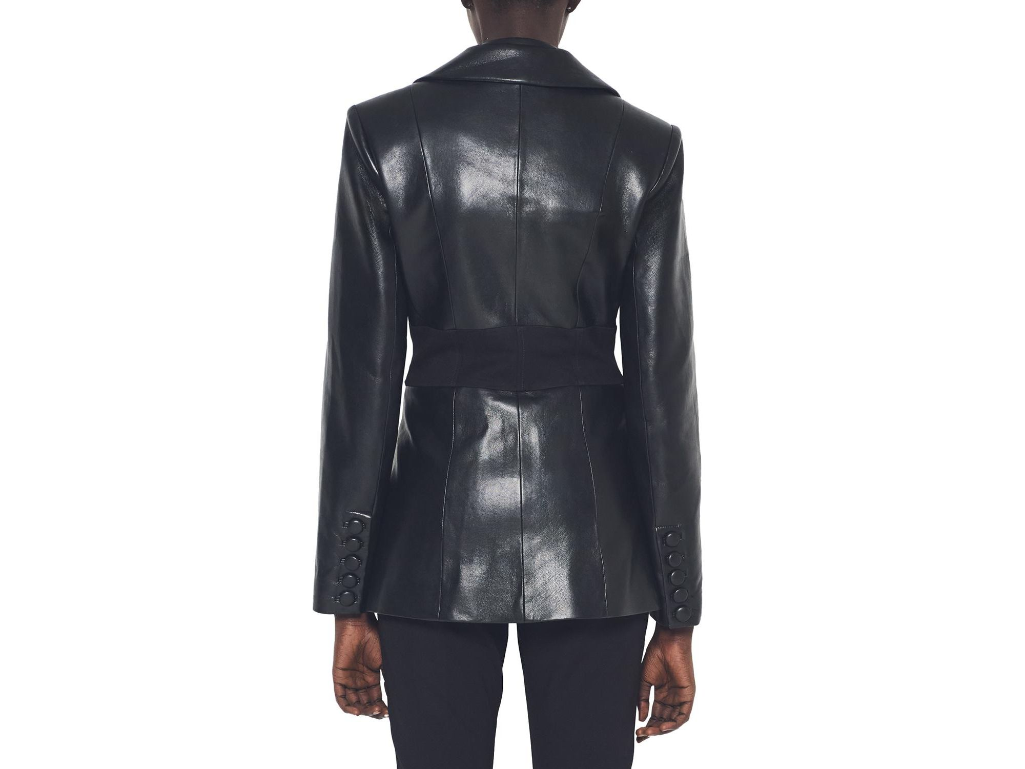 Amour Recycled Leather Blazer — Image 4