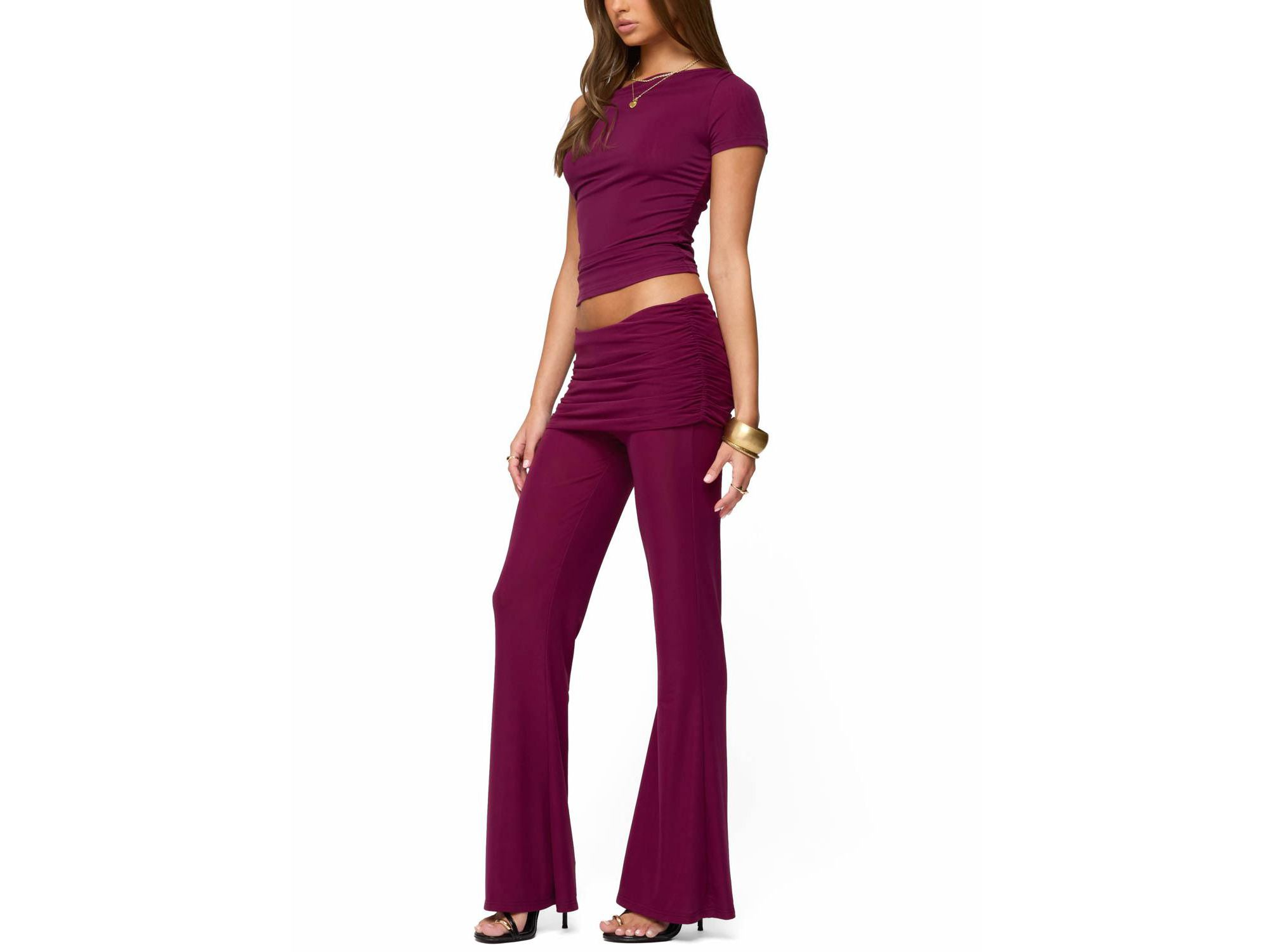 Halli Foldover Mini Skirt Pants — Image 5