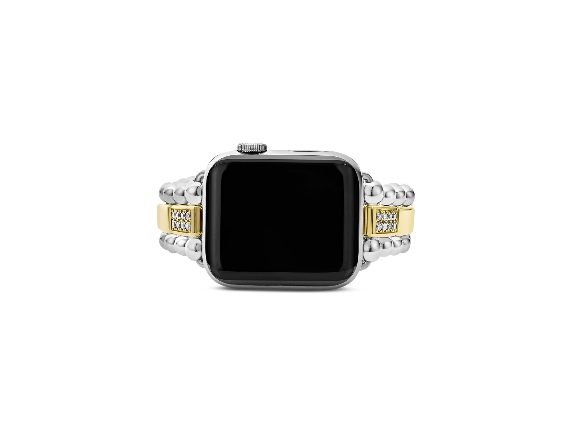 Sterling Silver & 18K Gold Diamond Link Apple™ Smartwatch Bracelet, 38-45mm — Image 6