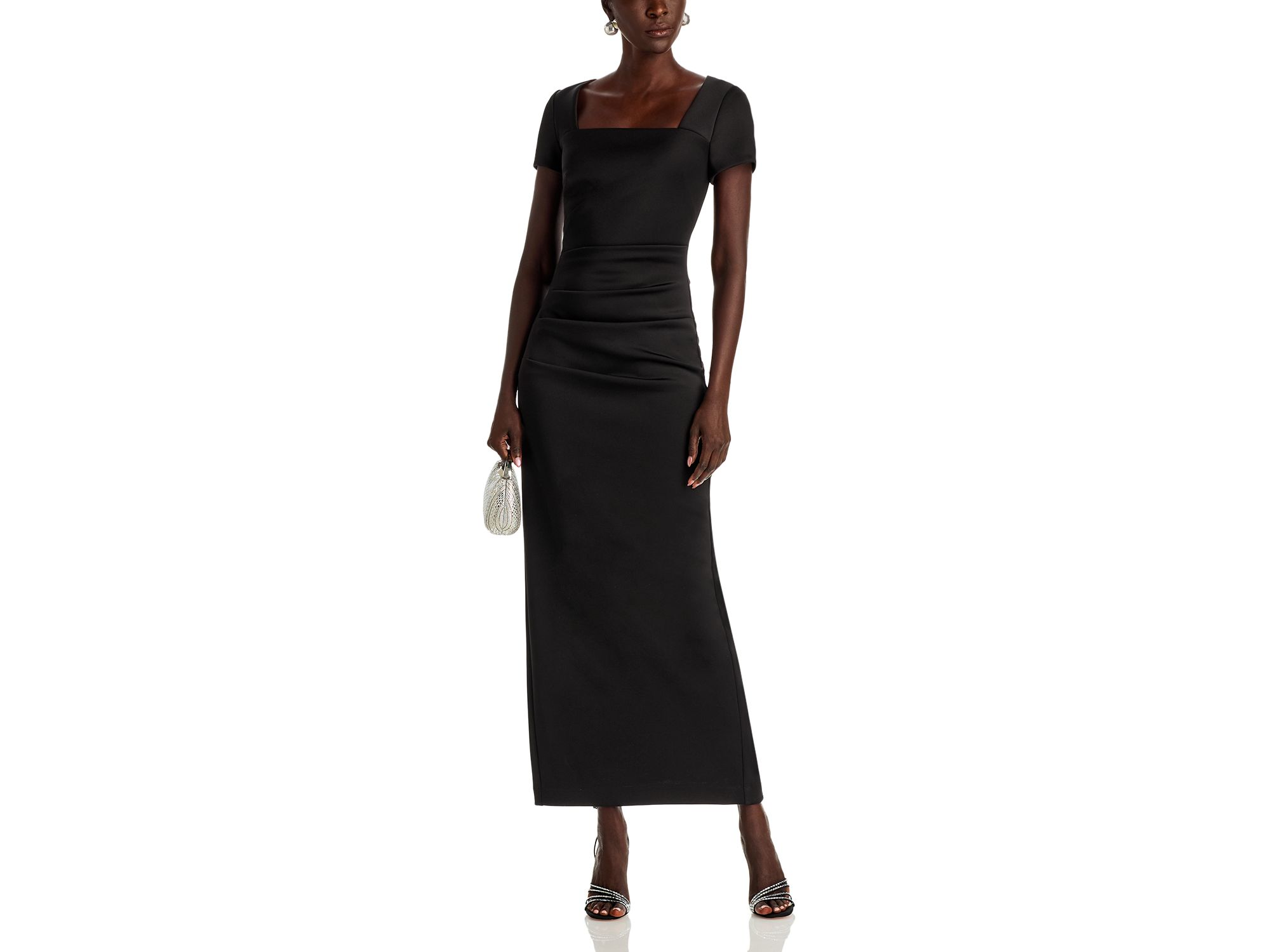 Scuba Open Back Cap Sleeve Maxi Dress - Exclusive — Image 3