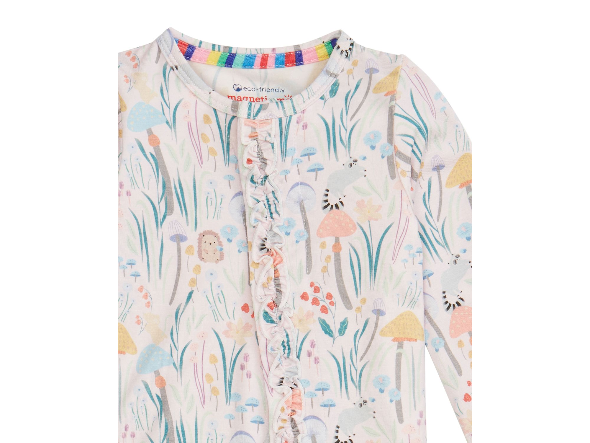 Girls' Shroom and Bloom Printed Ruffled Footie - Baby — Image 3