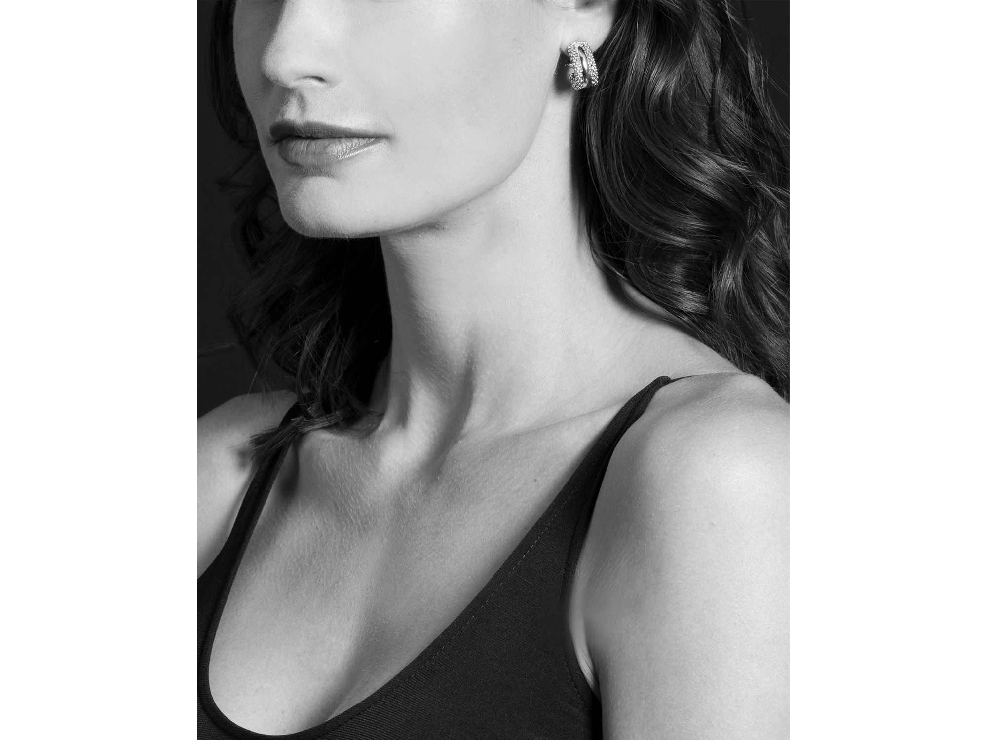 Caviar Hoop Earrings in Sterling — Image 3