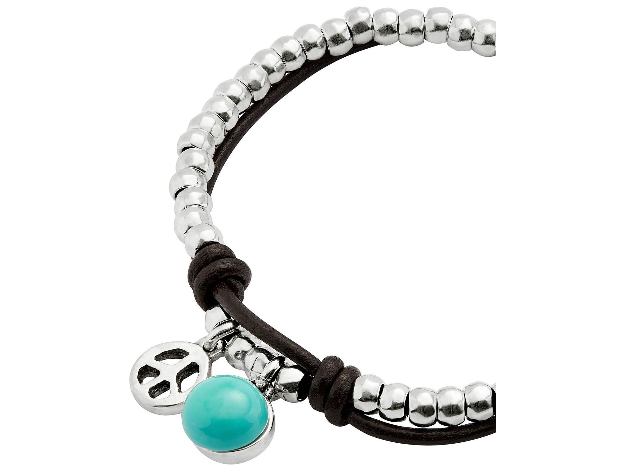 Turquoise Murano Bead Strap Bracelet — Image 3