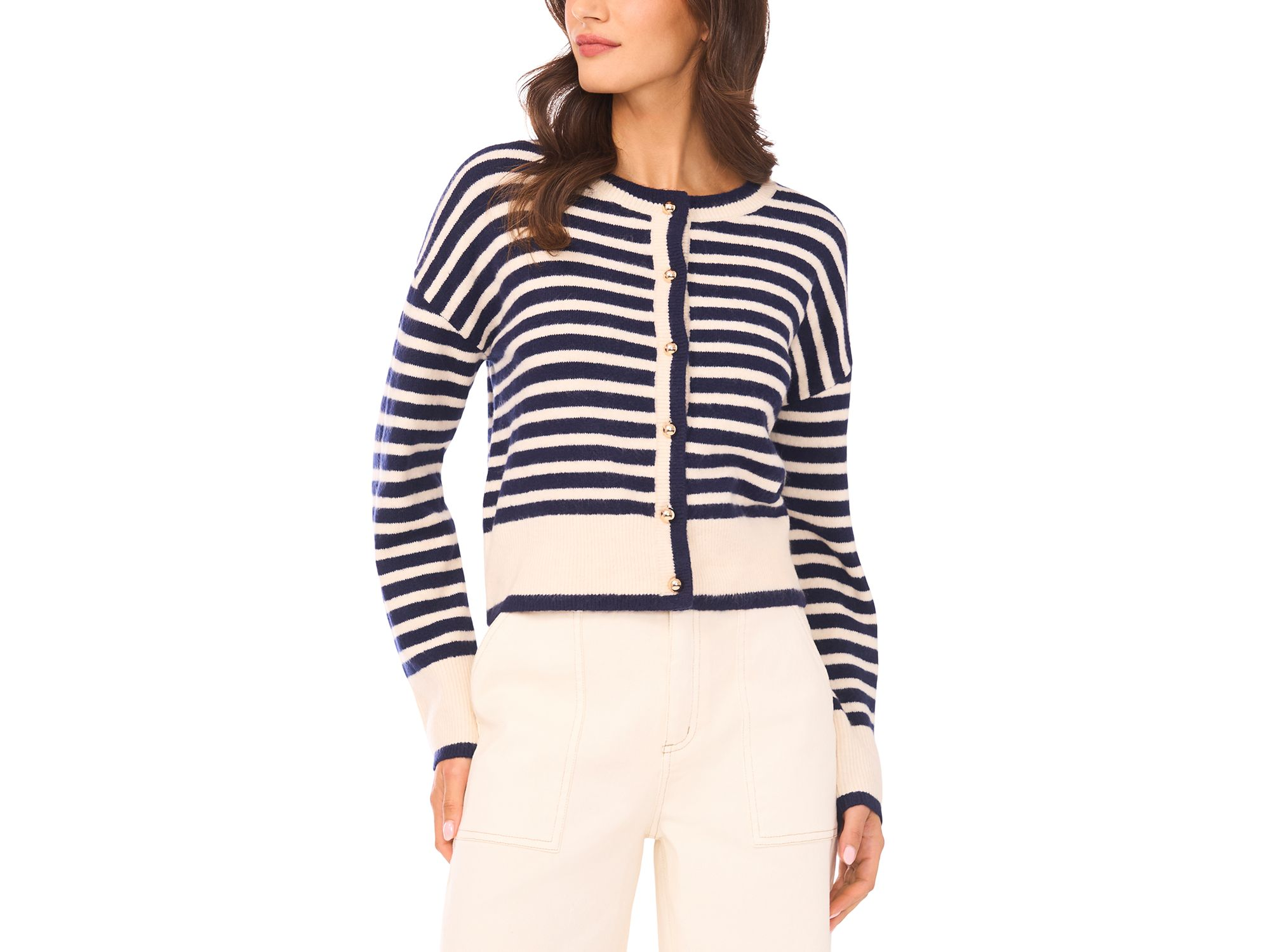 Stripe Cardigan Sweater — Image 5
