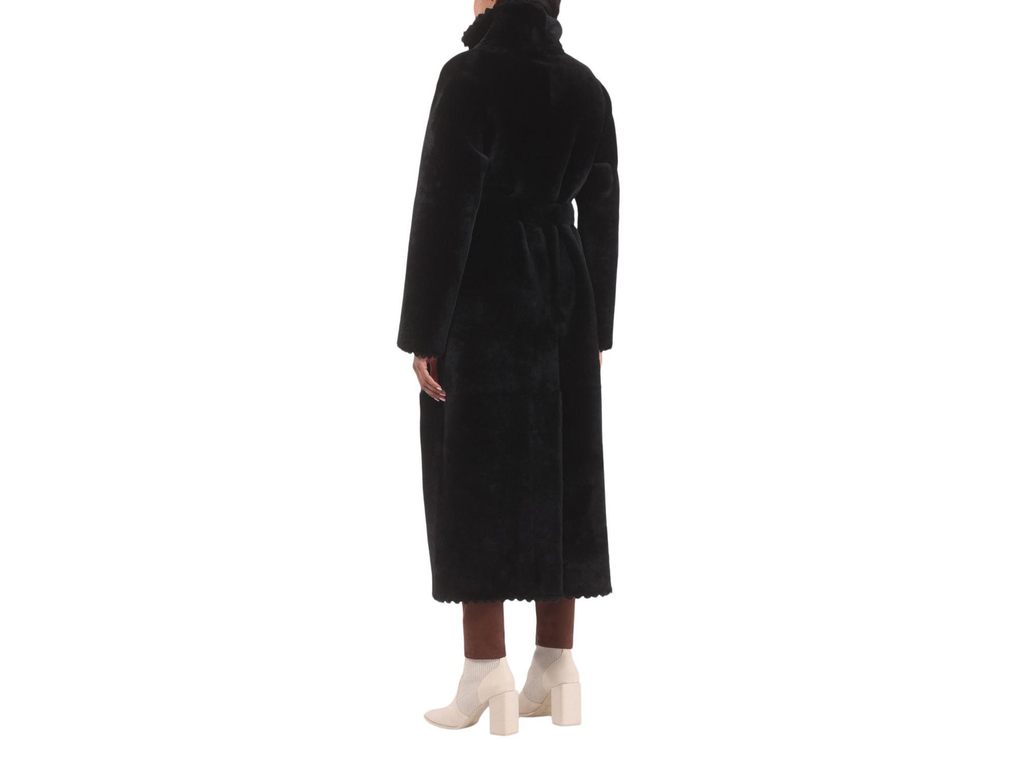 Reversible Shearling Lamb Coat — Image 5